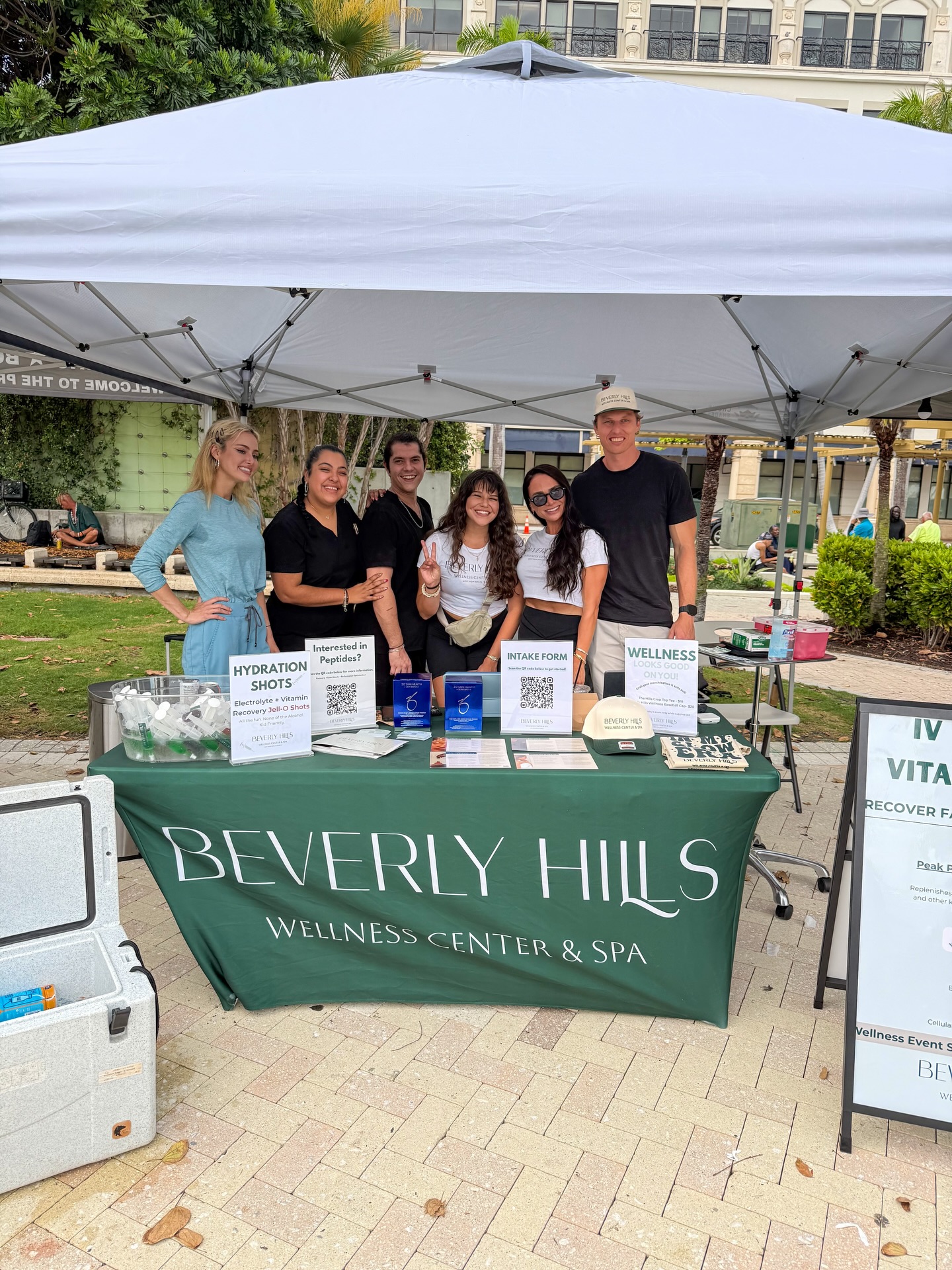 Beverly Hills Wellness Center event with electrolyte jell-o shots