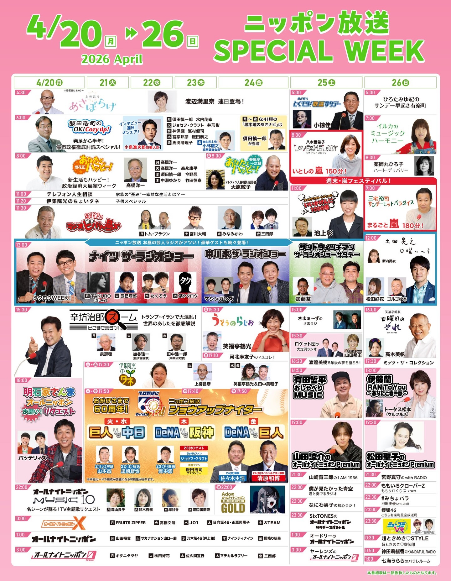 オールナイト ニッポン スペシャルウィーク