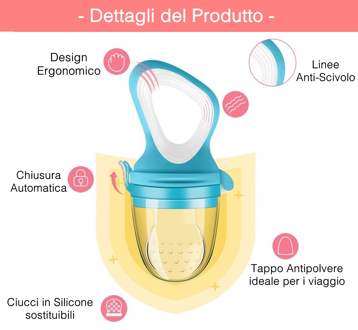Bavaglino Con Tasca In Silicone Rosa Antico - Nattou - Prénatal - 6