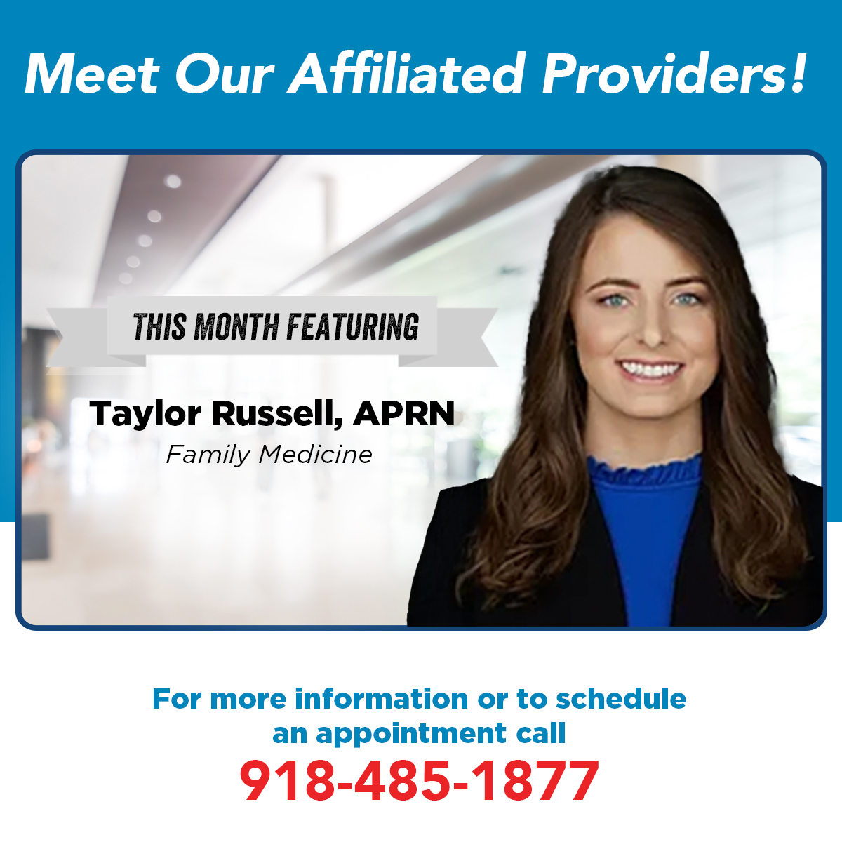 Wagoner - 👩‍⚕️ Meet Our Affiliated Providers! 👩‍⚕️ This month we’re ...