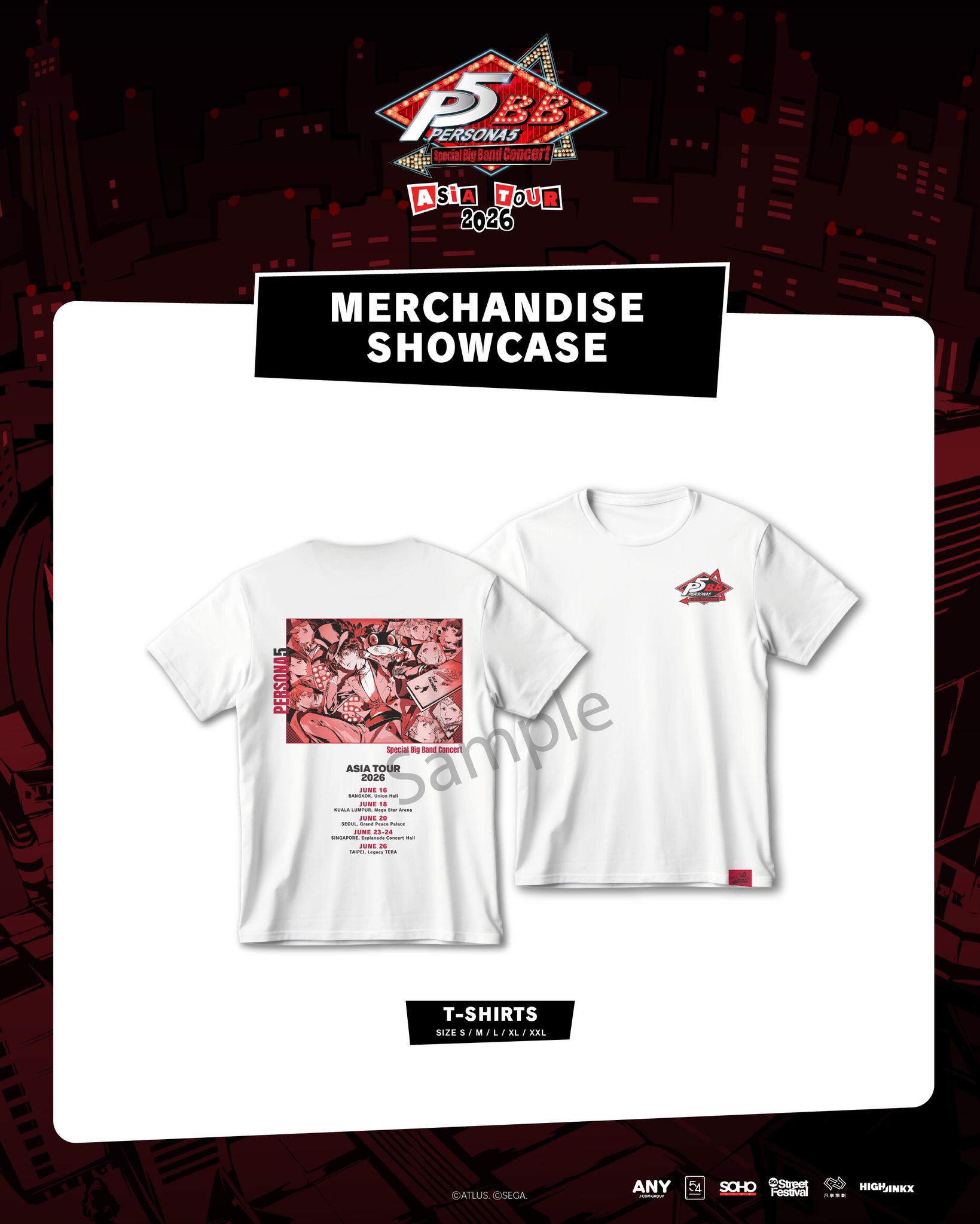 Merchandise Showcase／ “Big Print T-Shirt” (Sizes: S/M/L/XL 