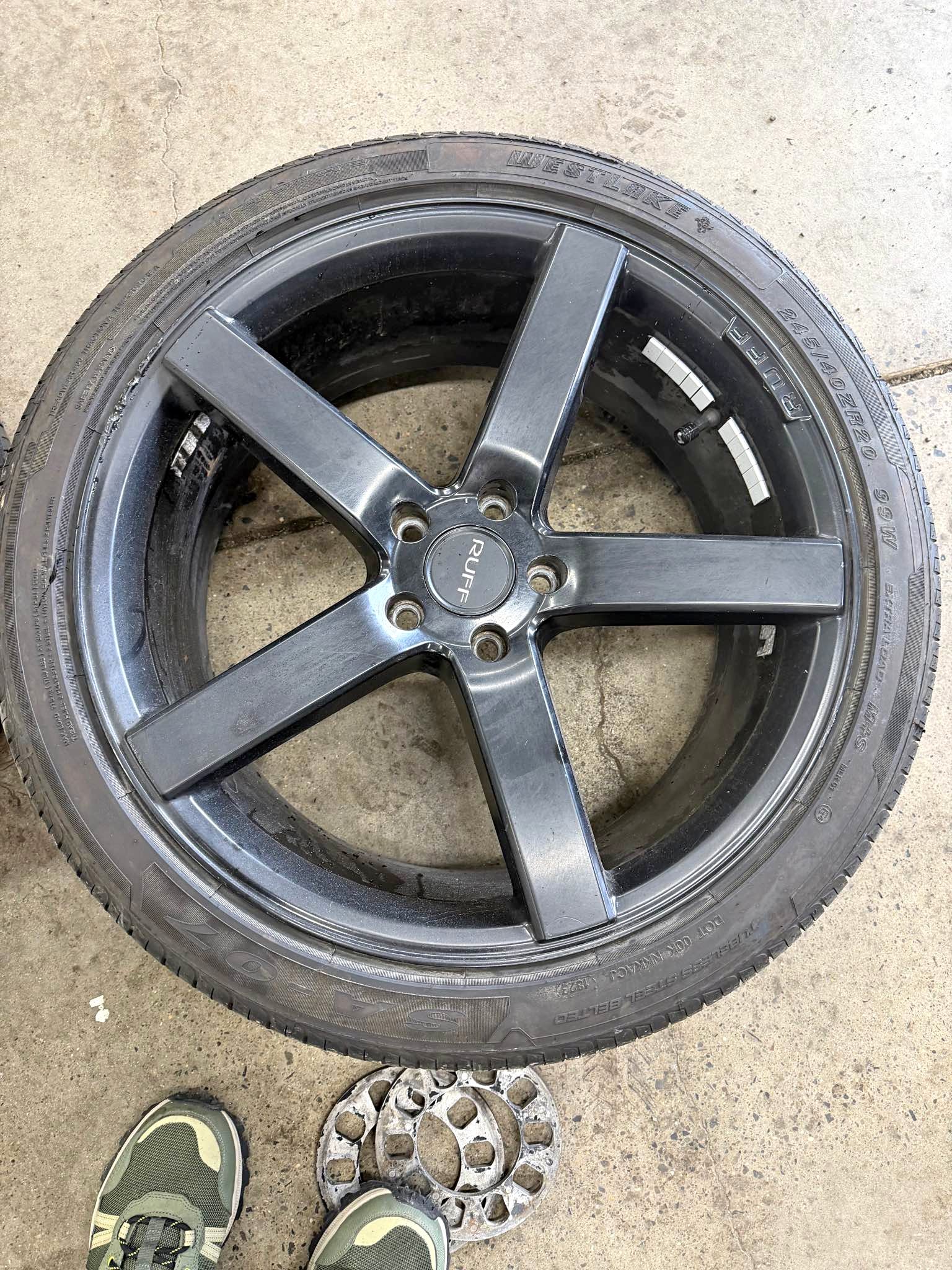 Ruff racing rims and tires 5 lug - Car Wheels, Tires & Parts - Butler ...