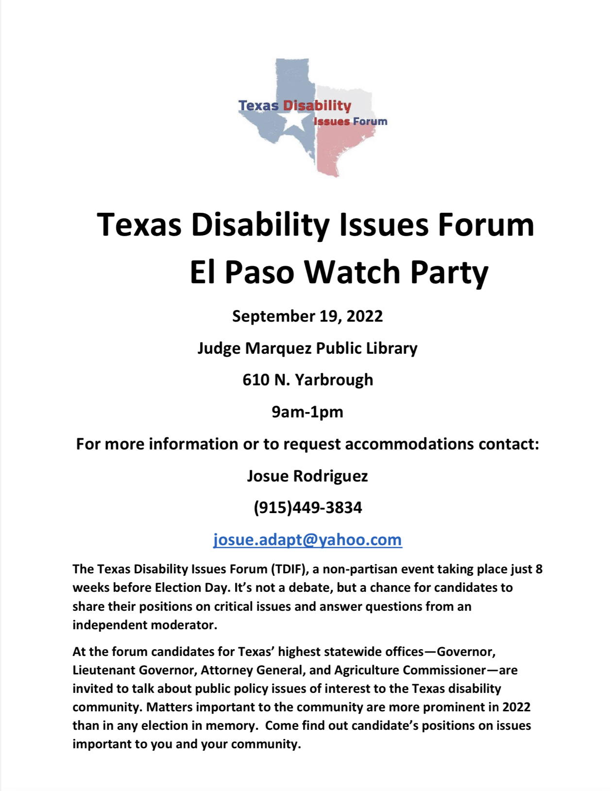 Leadership Development & Advocacy Training Project | El Paso TX