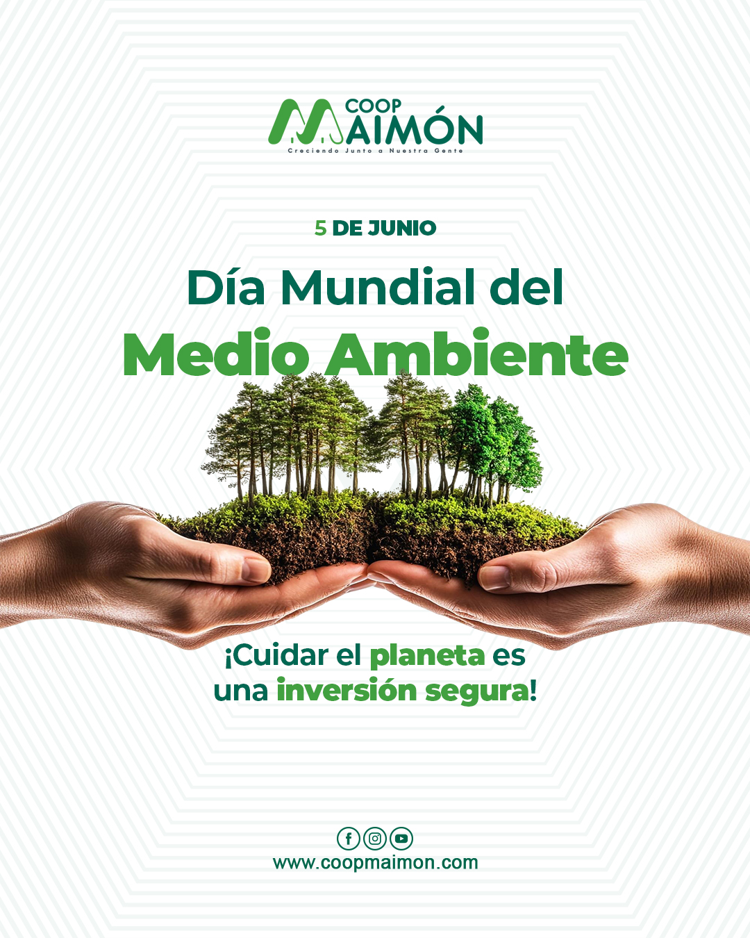 CoopMaimon - 🎉🌎 5 de junio - Día Mundial del Medio Ambiente 🌱💧 ¡Cuidar ...
