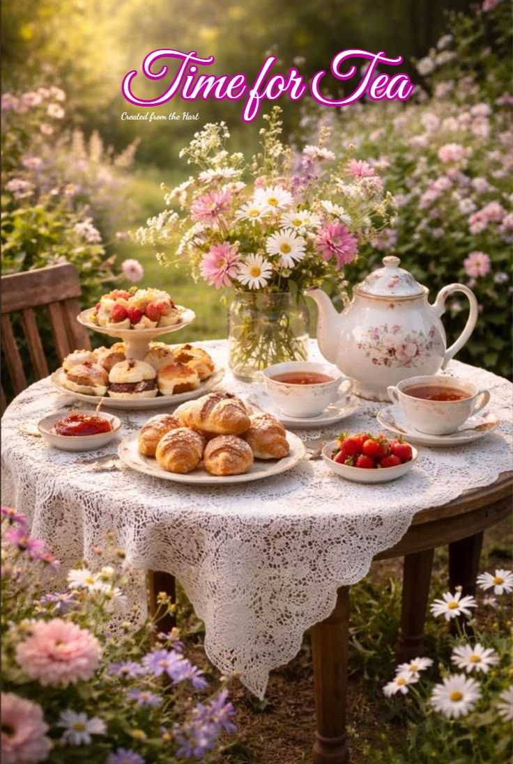 Time for tea ☕️🫖☕️🌸🌷🌸🩷