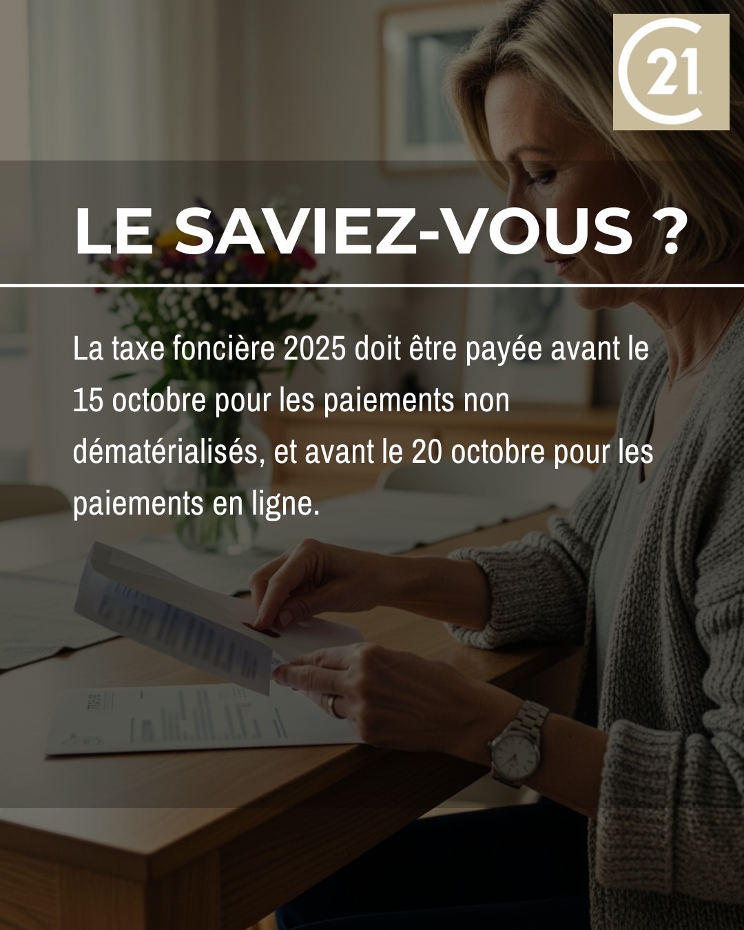 CENTURY - La taxe foncière 2025 approche. 💭 👉 Voici ce que vous devez ...