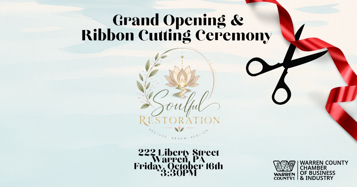 Grand Opening & Ribbon Cutting Ceremony: Soulful Restoration