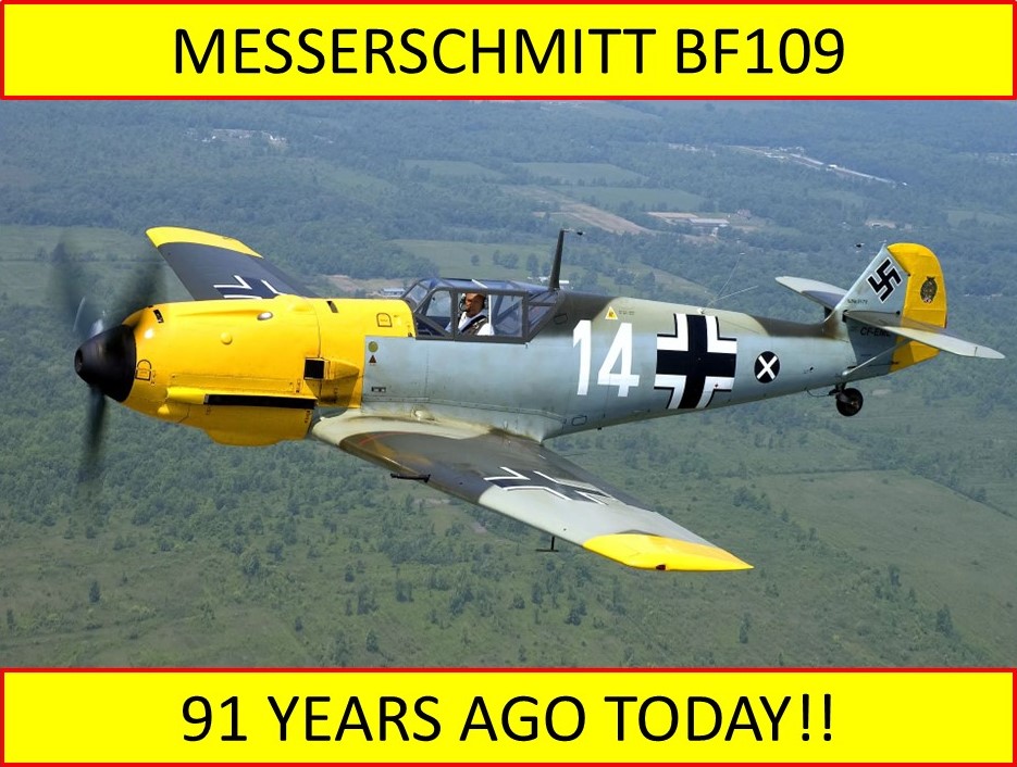 Introduction of the Messerschmitt Bf-109 fighter aircraft