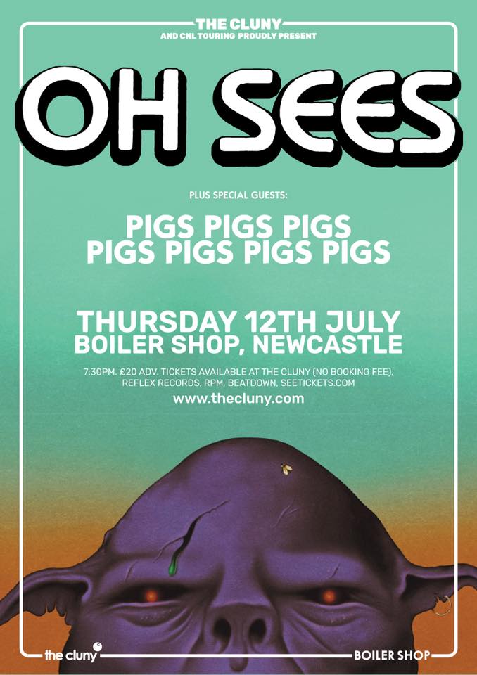Osees poster for November 3rd show at Levitation