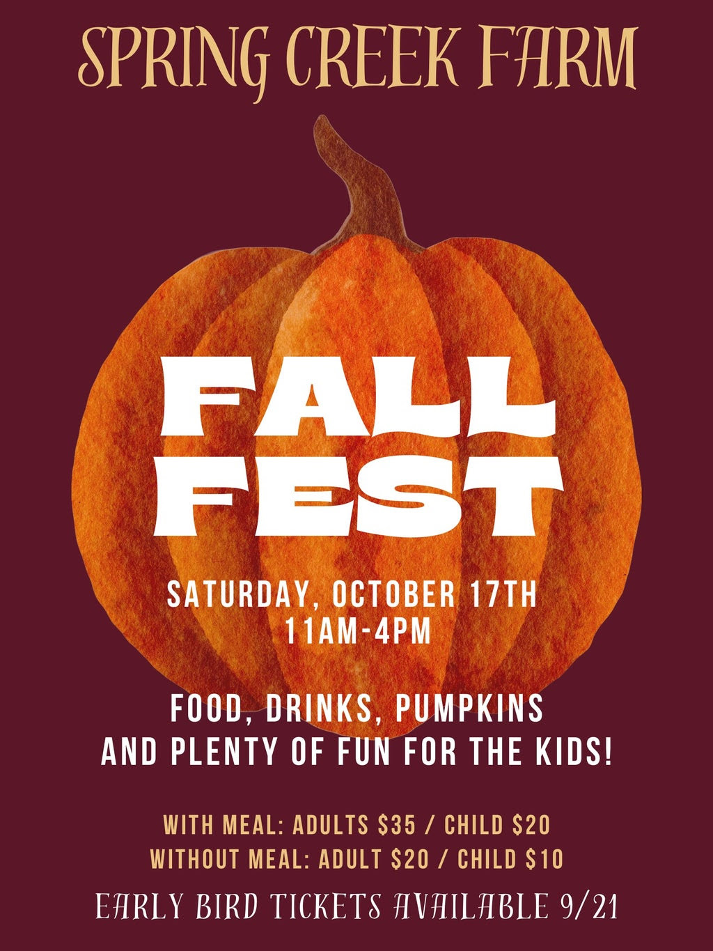 Spring Creek Farm's Fall Festival