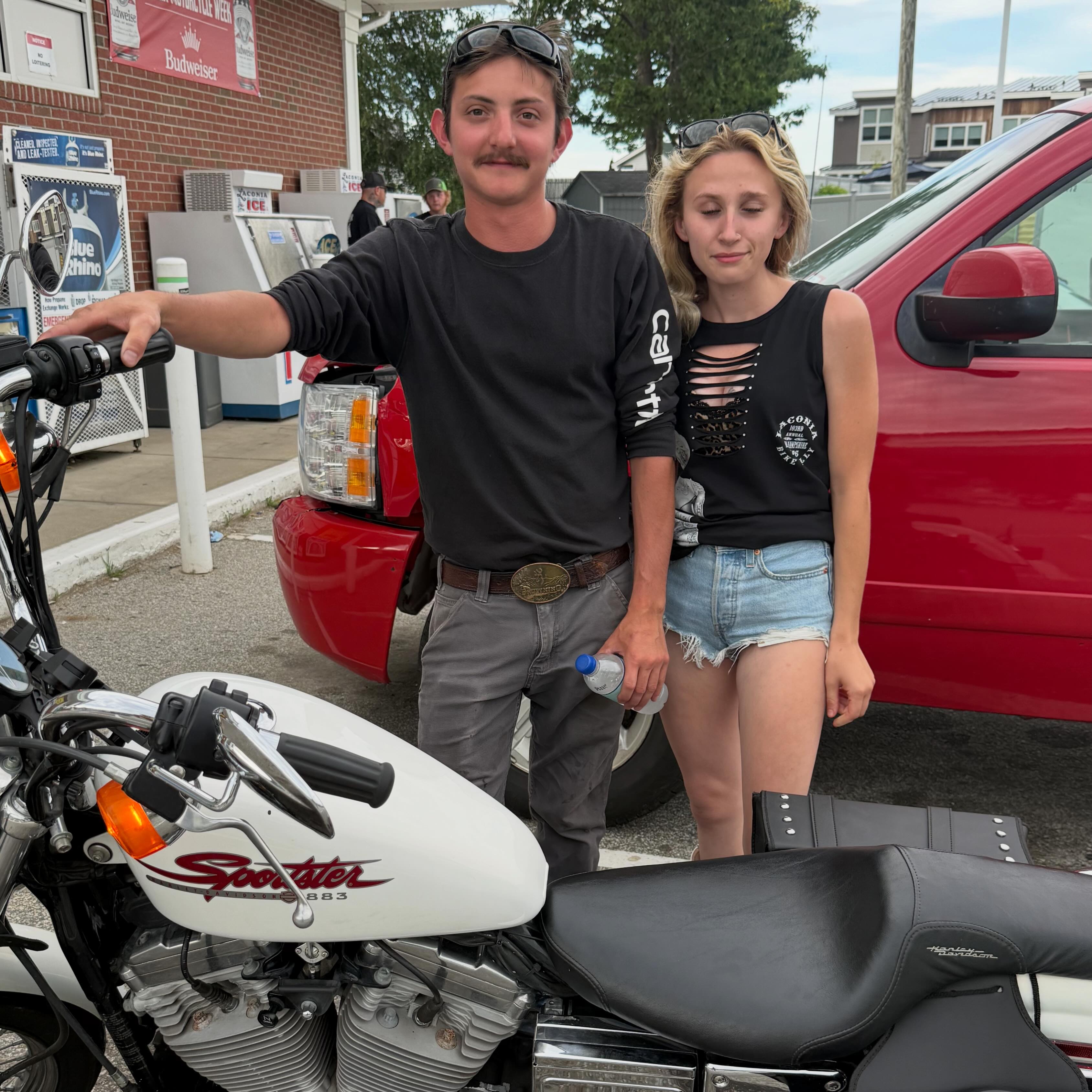 He told her the Harley-Davidson Sportster is actually the baddest 