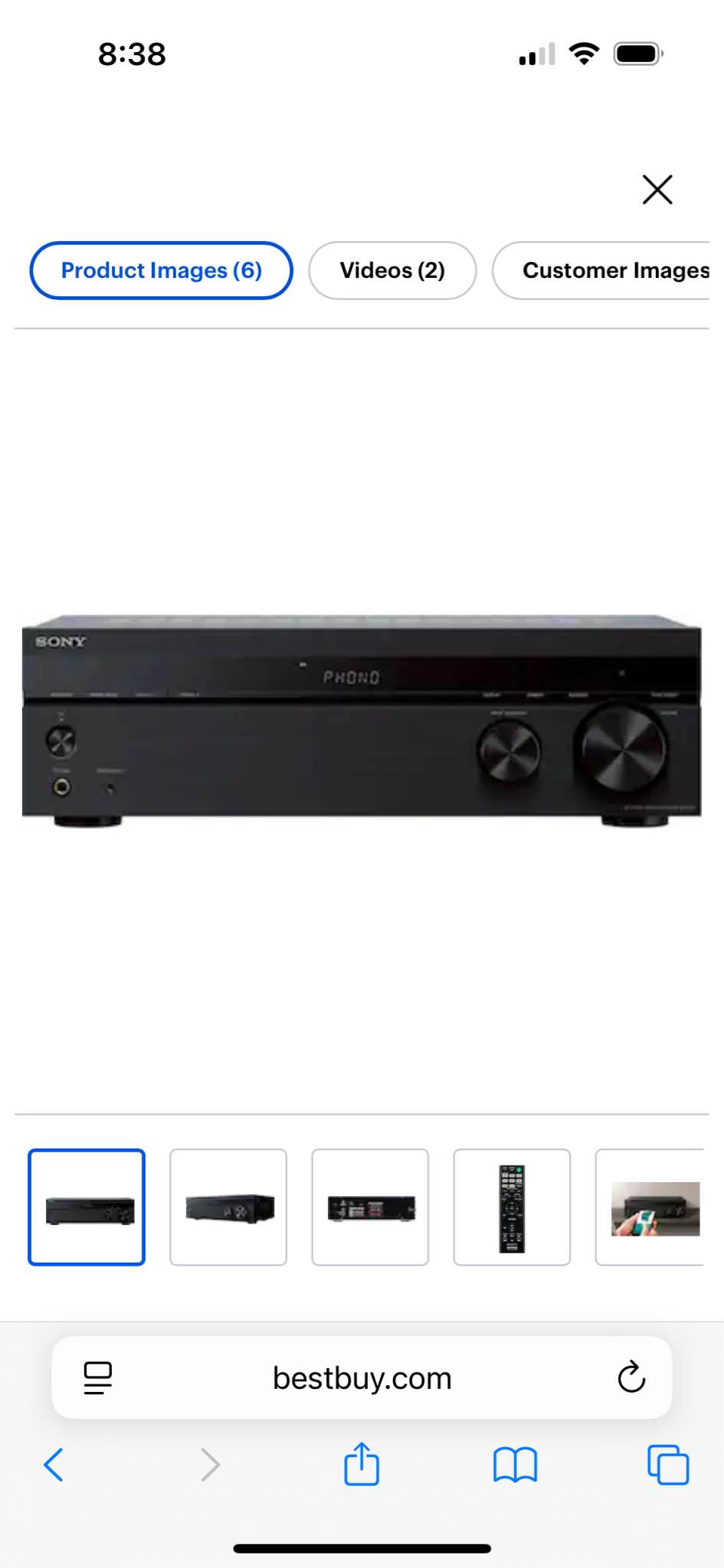 Sony - STRDH190- 2-Ch. Stereo Receiver with Bluetooth & Phono Input for ...