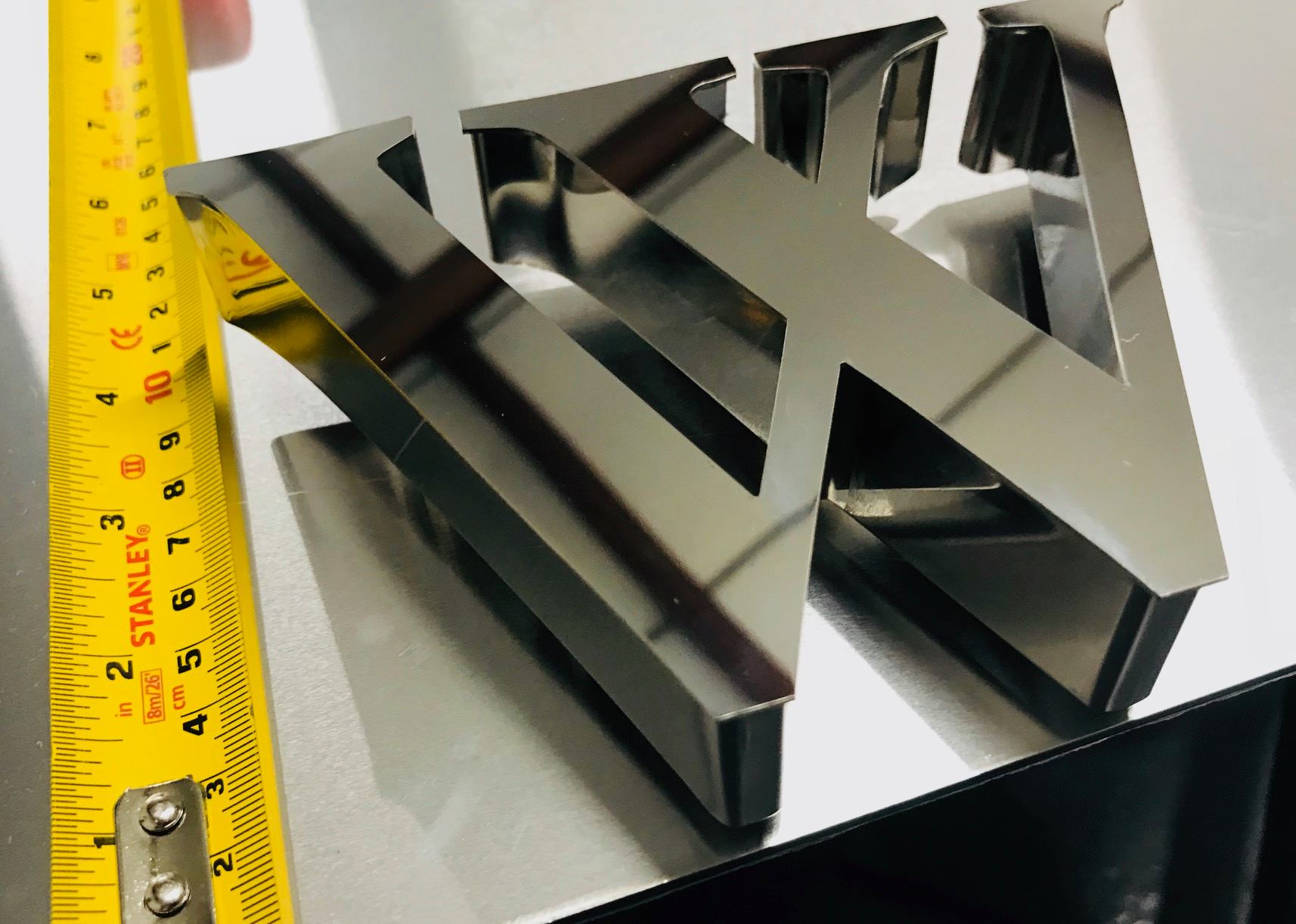 Fabricated built up polished s/s... - ACR Signs Limited