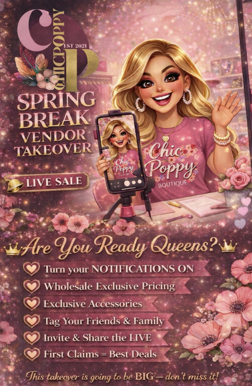 🌸 SPRING BREAK VENDOR TAKEOVER & LIVE EVENT 🌸