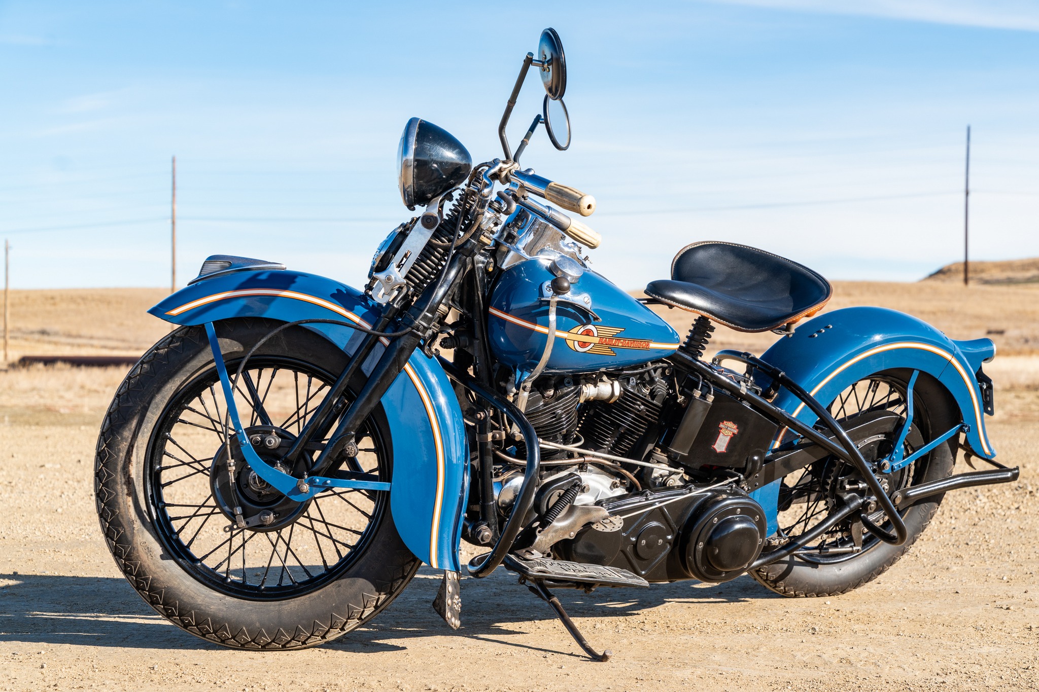 Restored, iconic, and unmistakably Harley 🏍️ This 1938