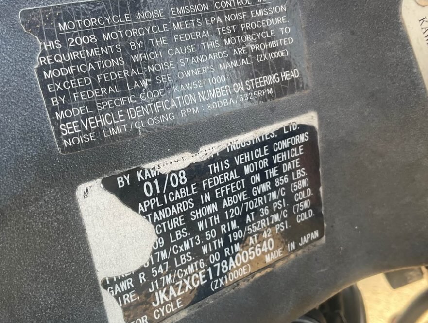 Parting Out ‼️ 2008 Kawasaki ZX-10 ‼️Compatible fit 2008-2010