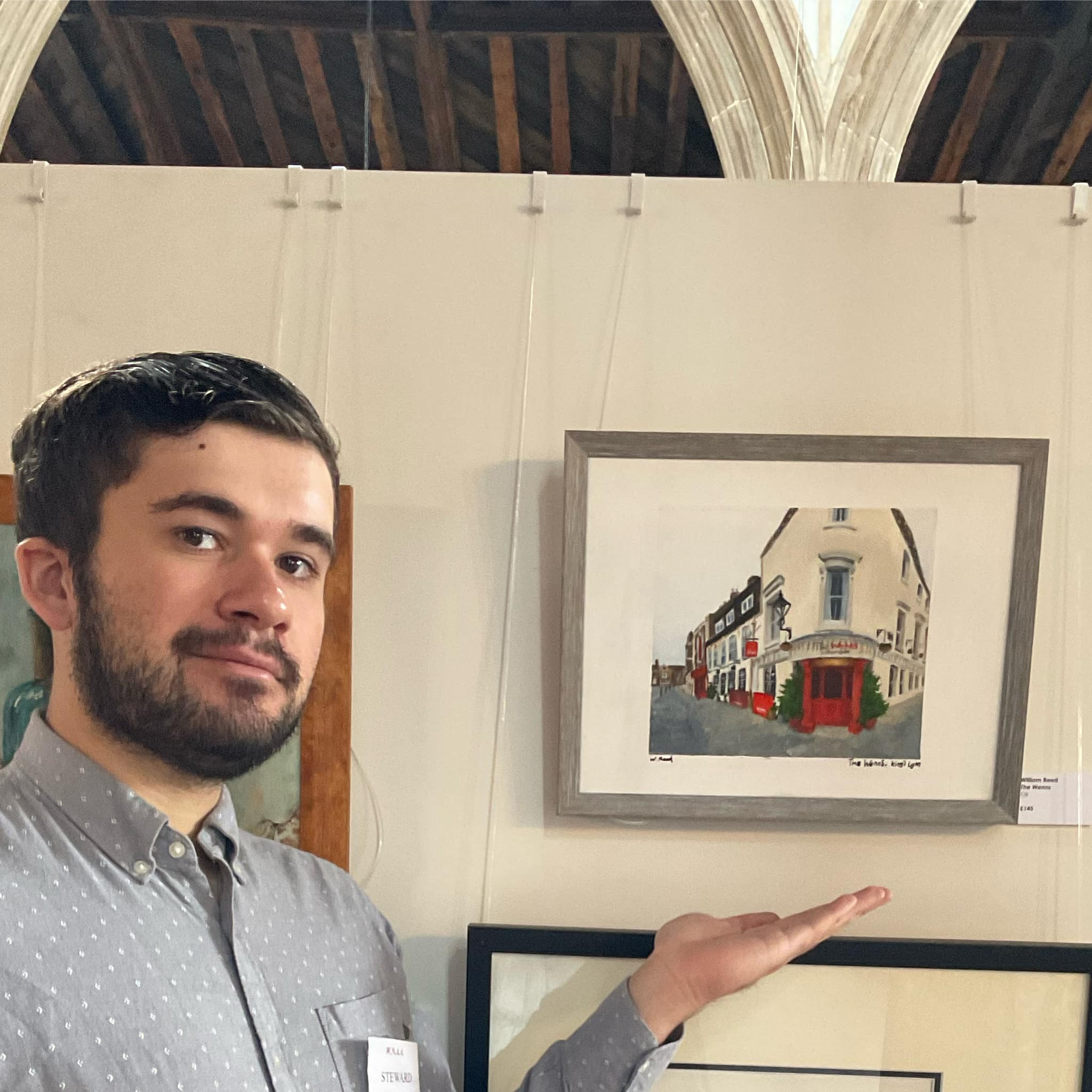 Artist Will Reed with... - West Norfolk Artists Association