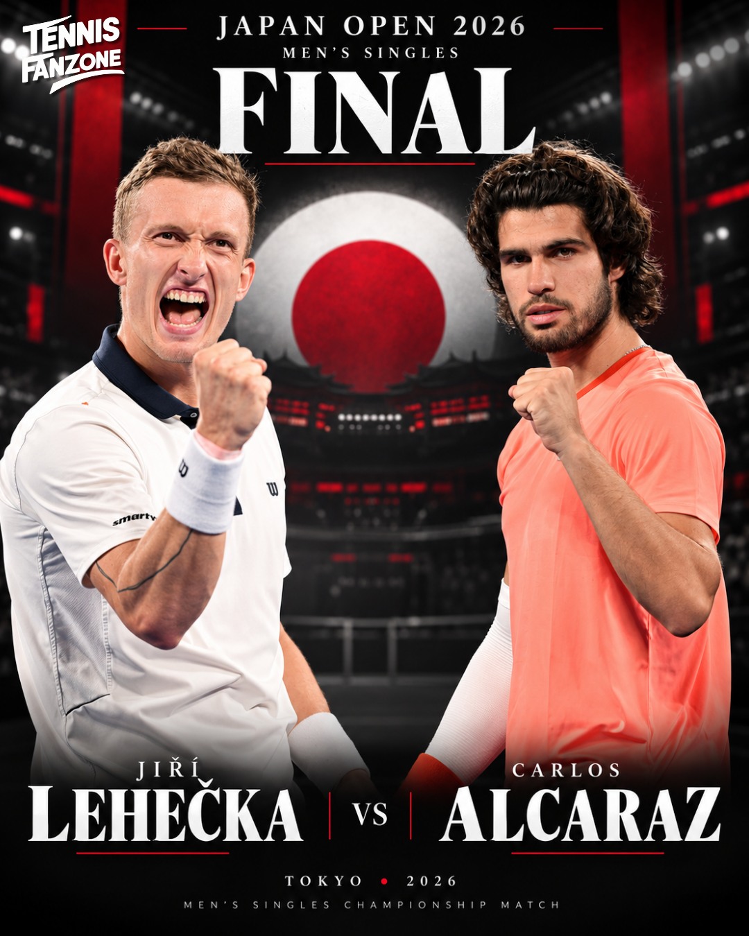 【ポスター】FINAL 「OPEN」 Jiří Lehečka vs Carlos Alcaraz in the Japan Open men's singles