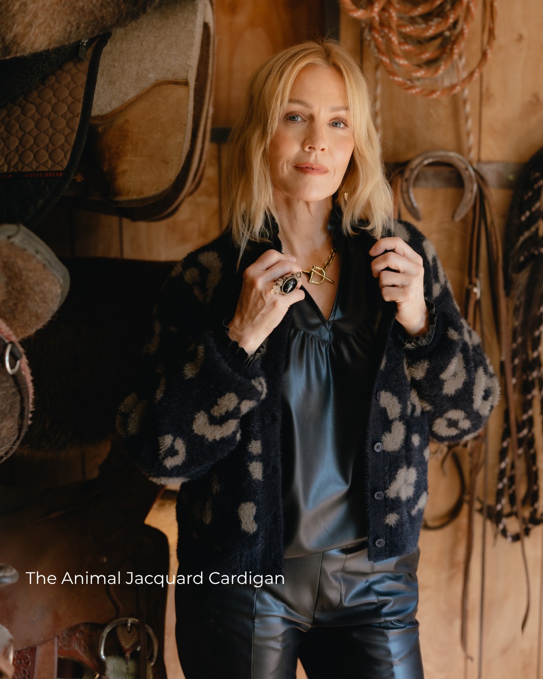 Fall's new neutral: animal print. 🐆🍂 Meet the Animal Jacquard