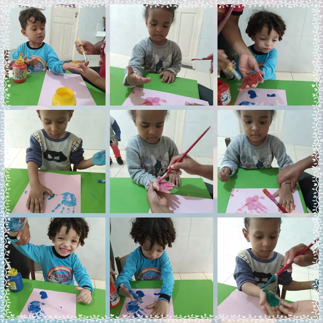 Creche e Escola Color Kids - Vamos conhecer as cores na palma da nossa ...