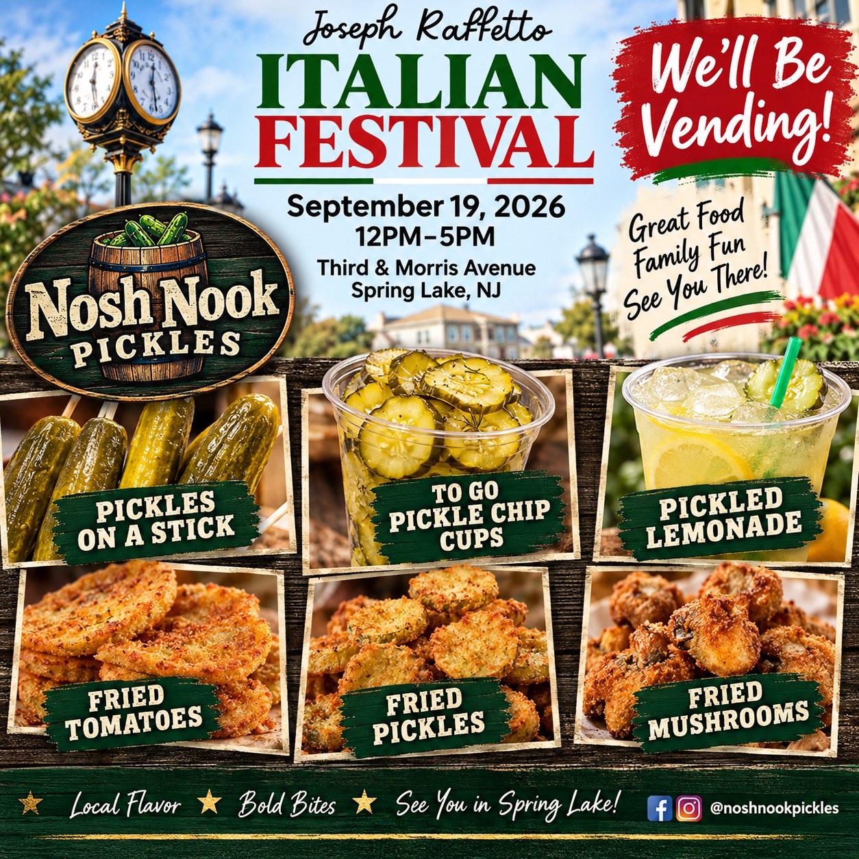 Nosh Nook Pickles at Joseph Raffetto Italian Festival in Spring