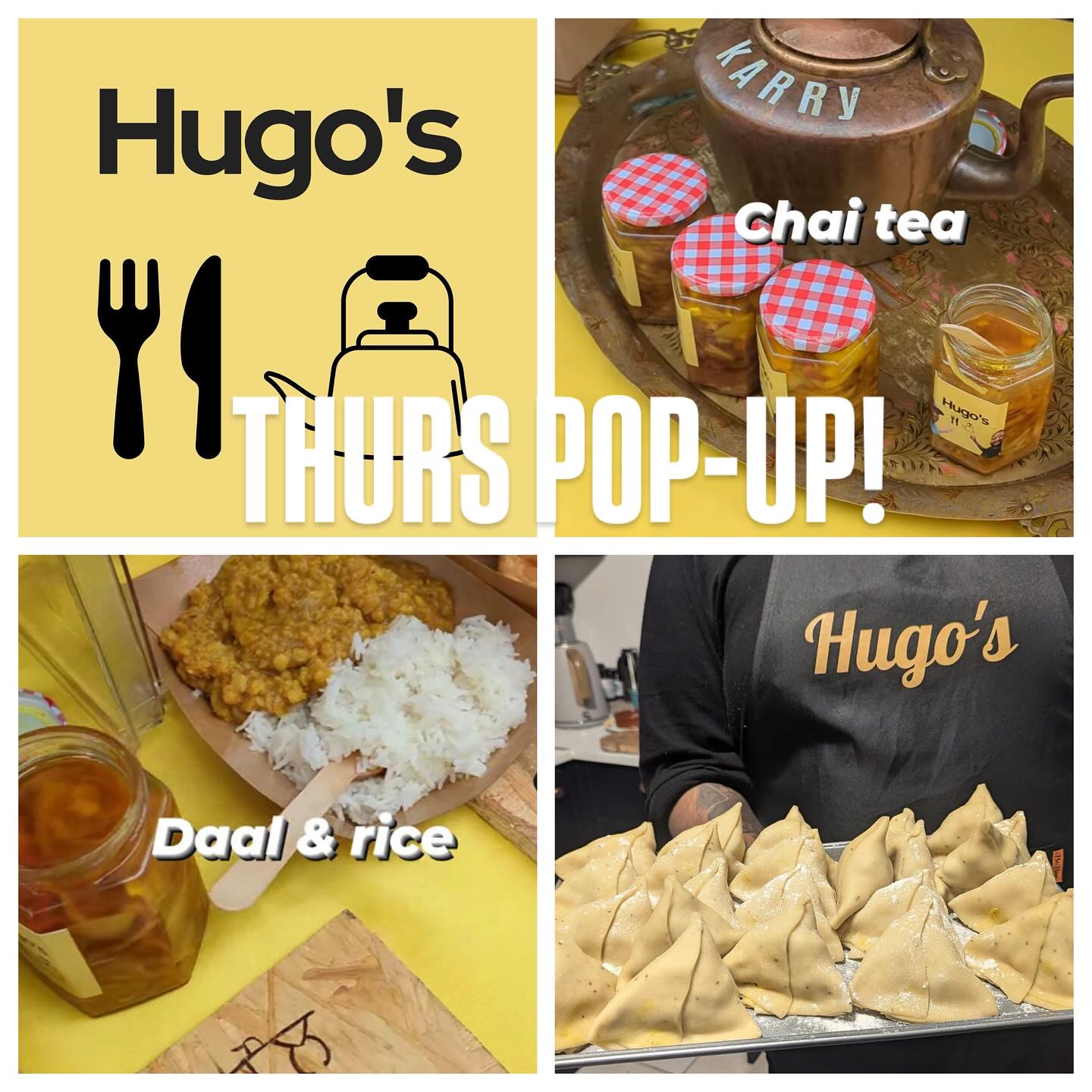 Hay - Hugo's Streetfood & Chai vegan #samosa and #paratha pop-up by the ...