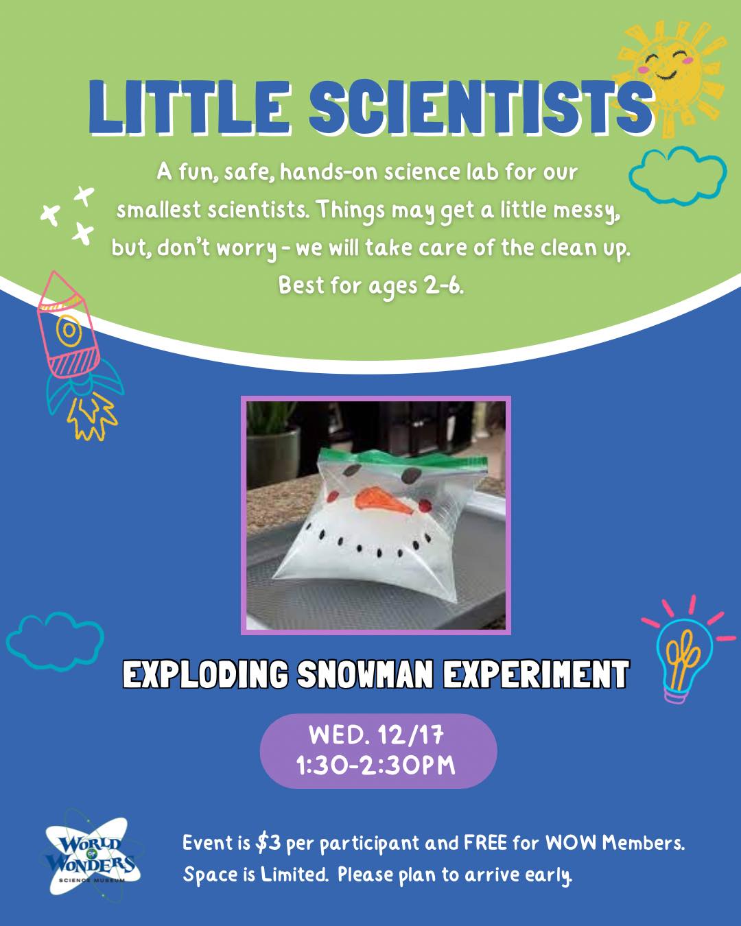 World - ☃️ Little Scientists: Exploding Snowman Experiment 💥 Calling ...