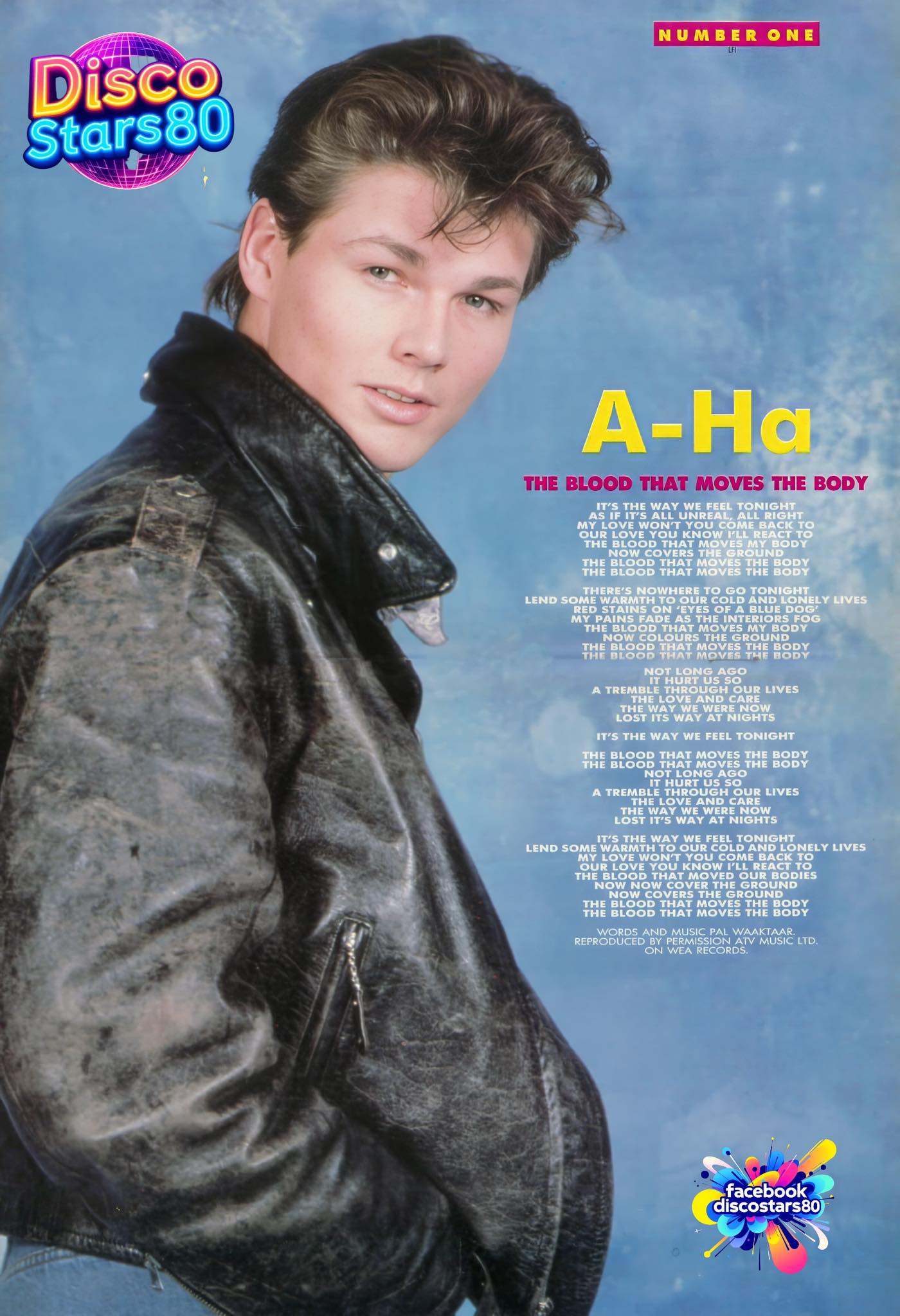 ❤️a-ha❤️Morten Harket❤️Music Presse: Number One N261, 1988