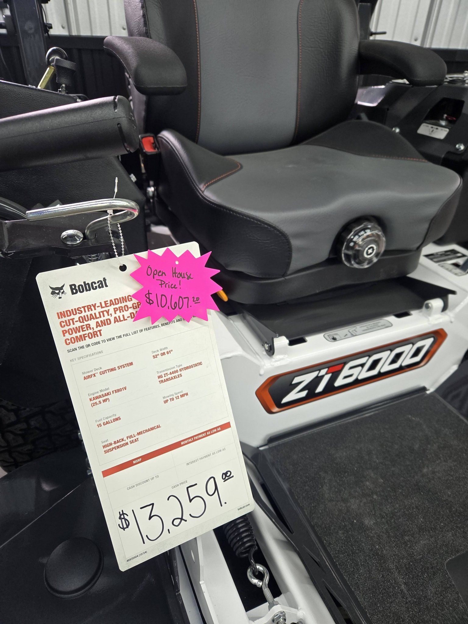 Demo and discounts on mowers at Schirack Small Engine Repair