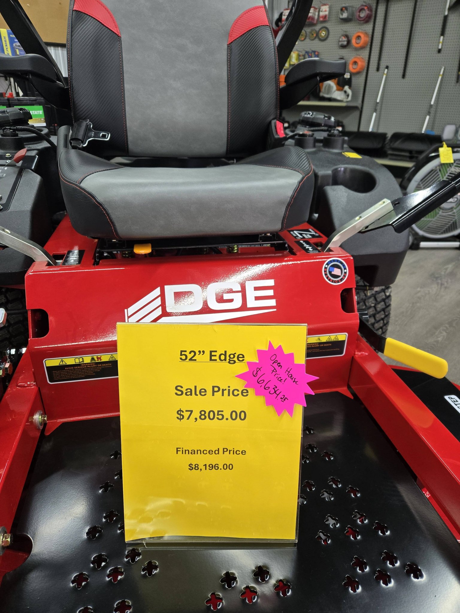 Demo and discounts on mowers at Schirack Small Engine Repair