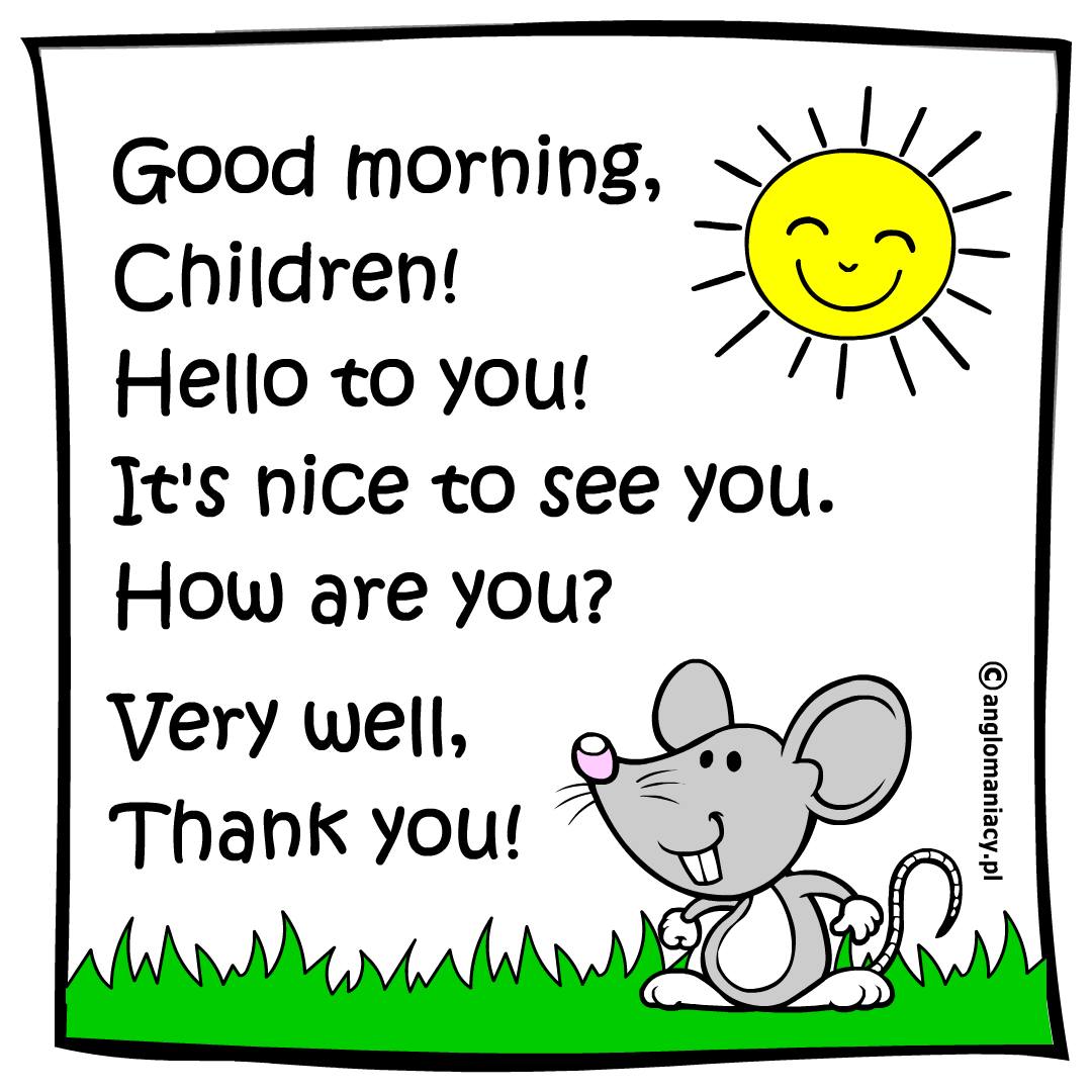 Anglomaniacy - HELLO RHYMES 4 simple Hello Rhymes for... | Facebook