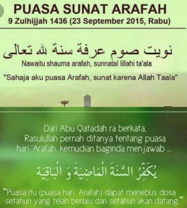 Cara Lafaz Niat Dan Puasa Sunat Hari Arafah Di Malaysia