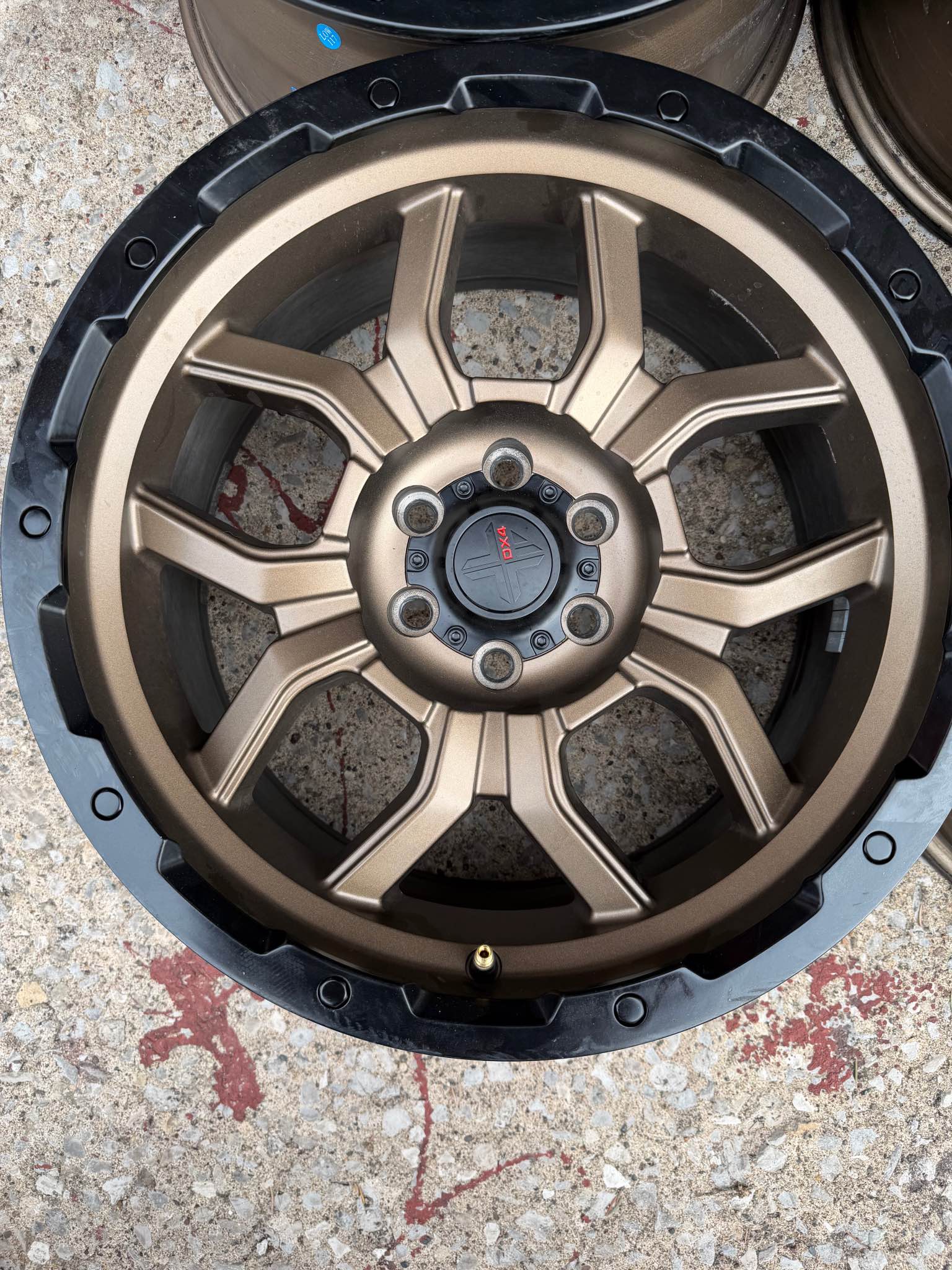 For Sale: Four (4) 17”x 8.5” DX4 Baja Frozen Bronze w/Black Lip - Car ...