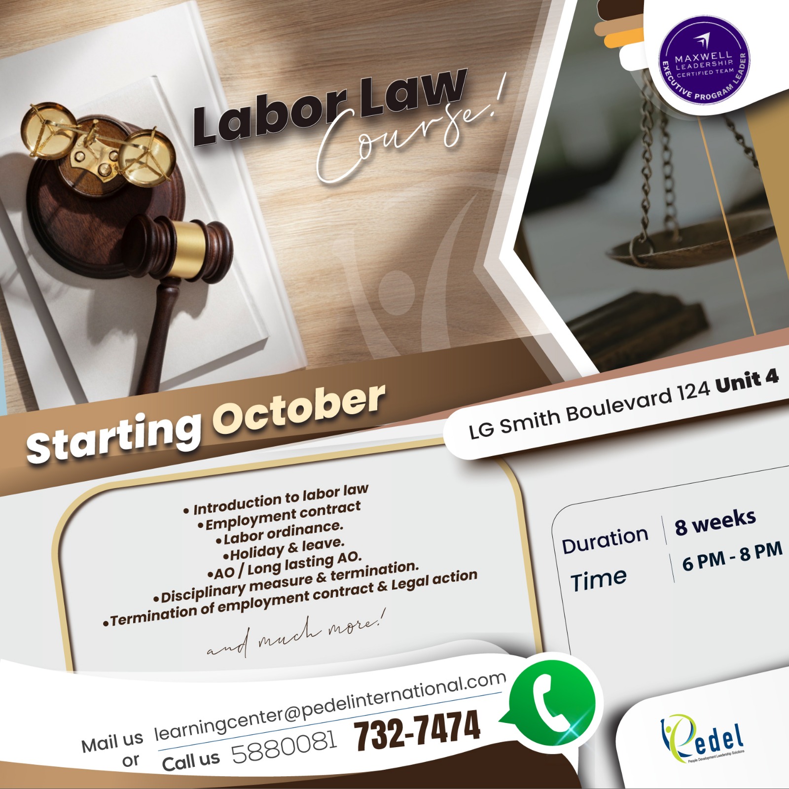 PEDEL Aruba - New Course | Labor Law ️ Si bo persona ta... | Facebook