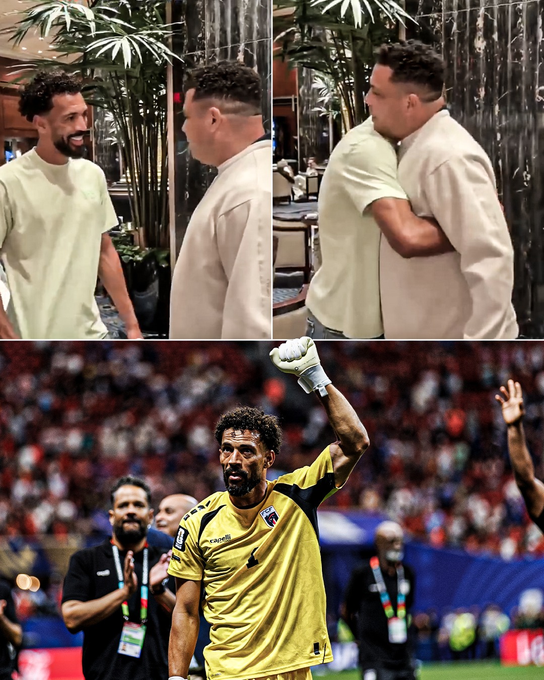 Vozinha meets Brazilian legend Ronaldo Nazário in the USA after