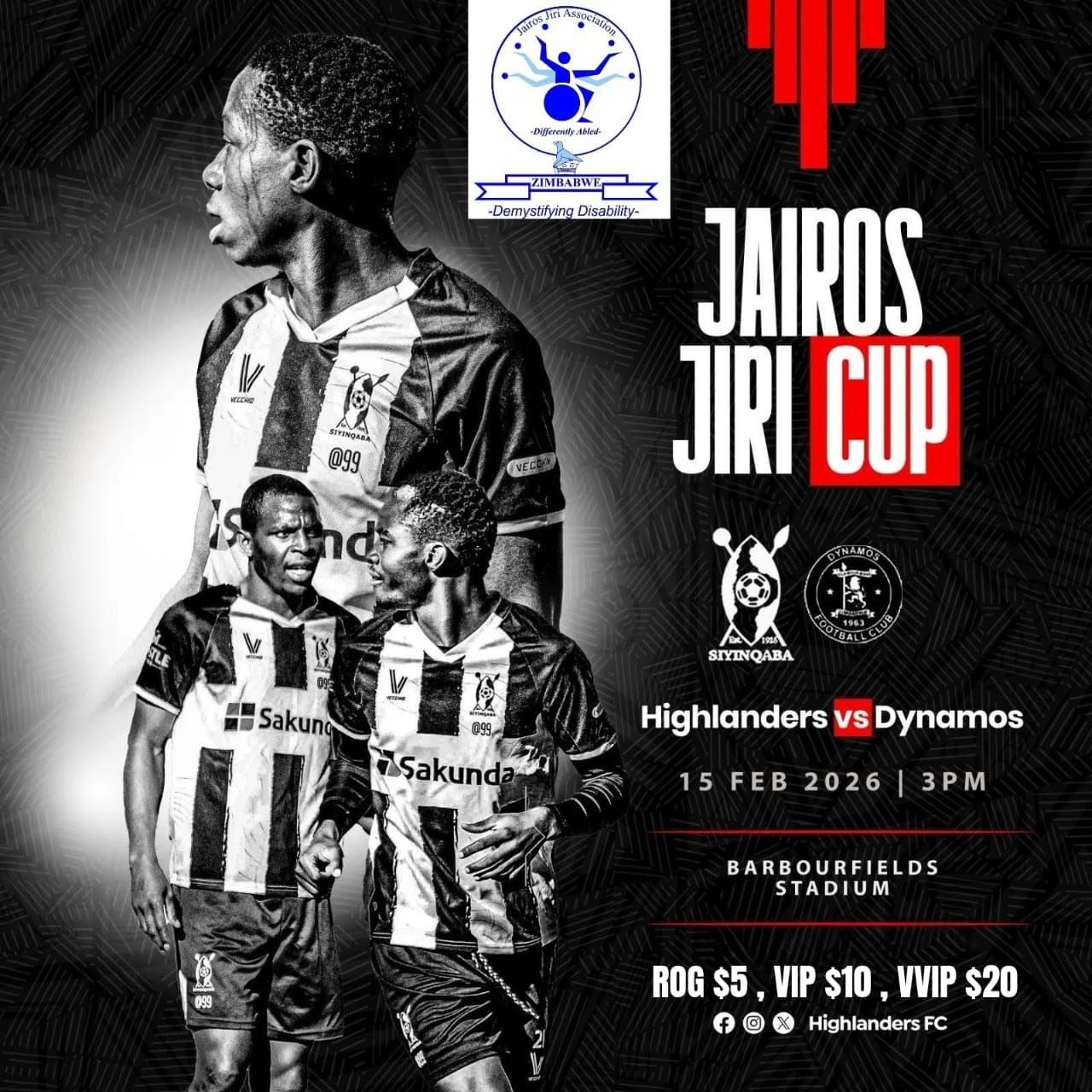 Highlanders - Our line up against Dynamos FC 23. Reward Muza ( G/K) 05 ...