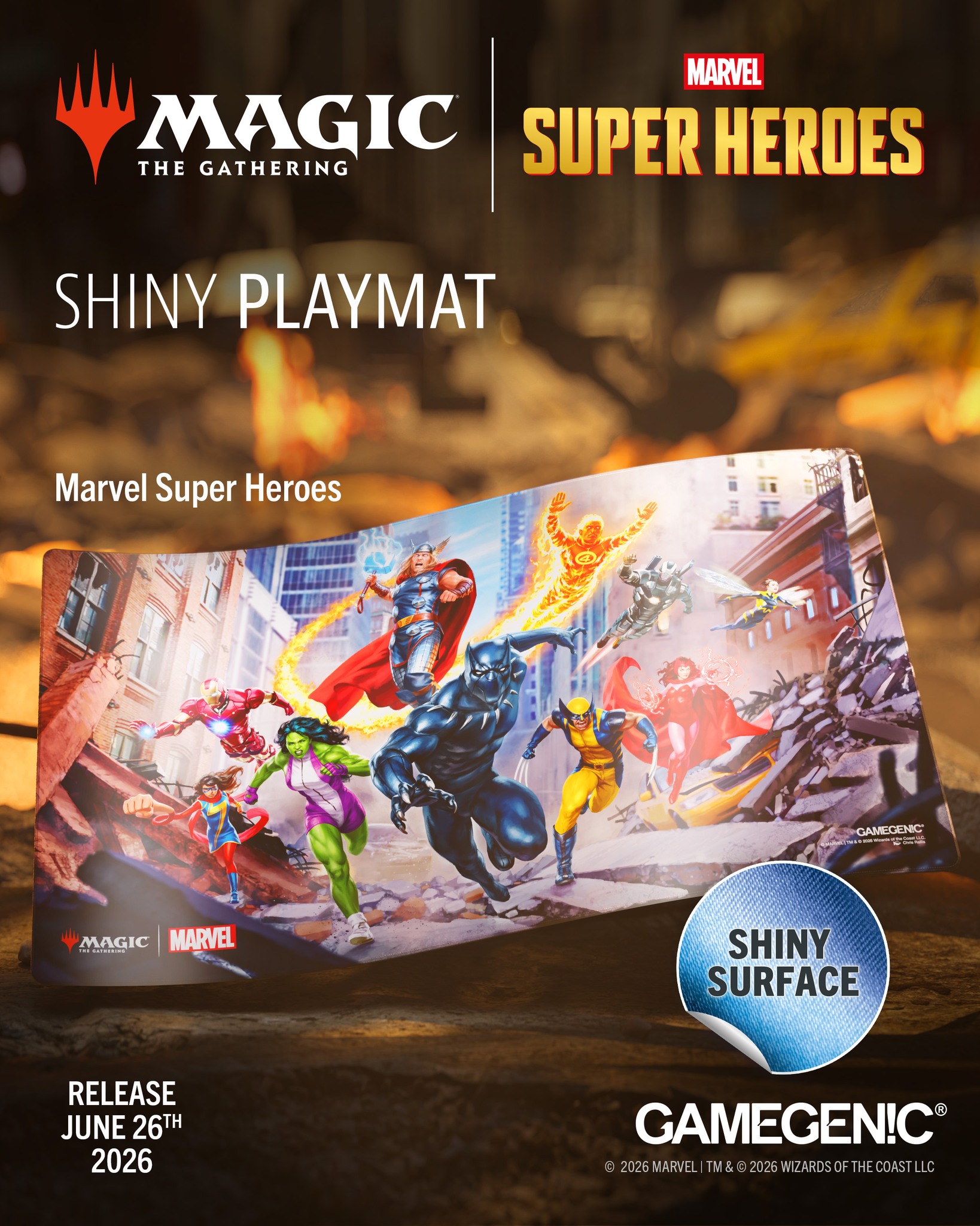 Our unique Playmats for Magic: The Gathering | Marvel Super Heroes
