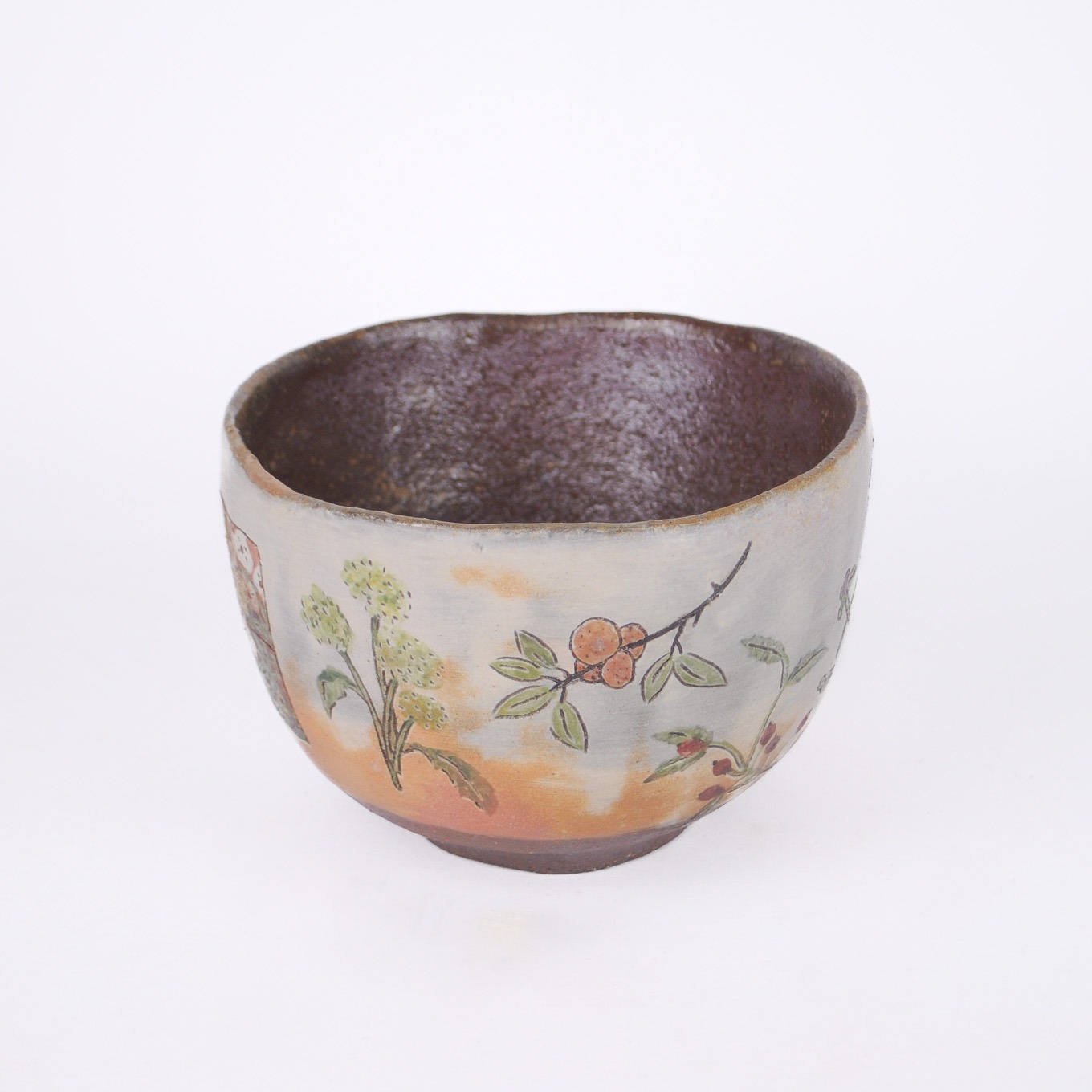 植物図鑑盌 / Botanical Encyclopedia Tea Bowl H10 × W15.5 × D15.5 