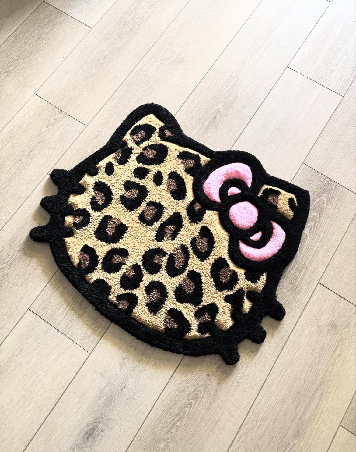 Leopard hello kitty rug from rad rugss 😍😍