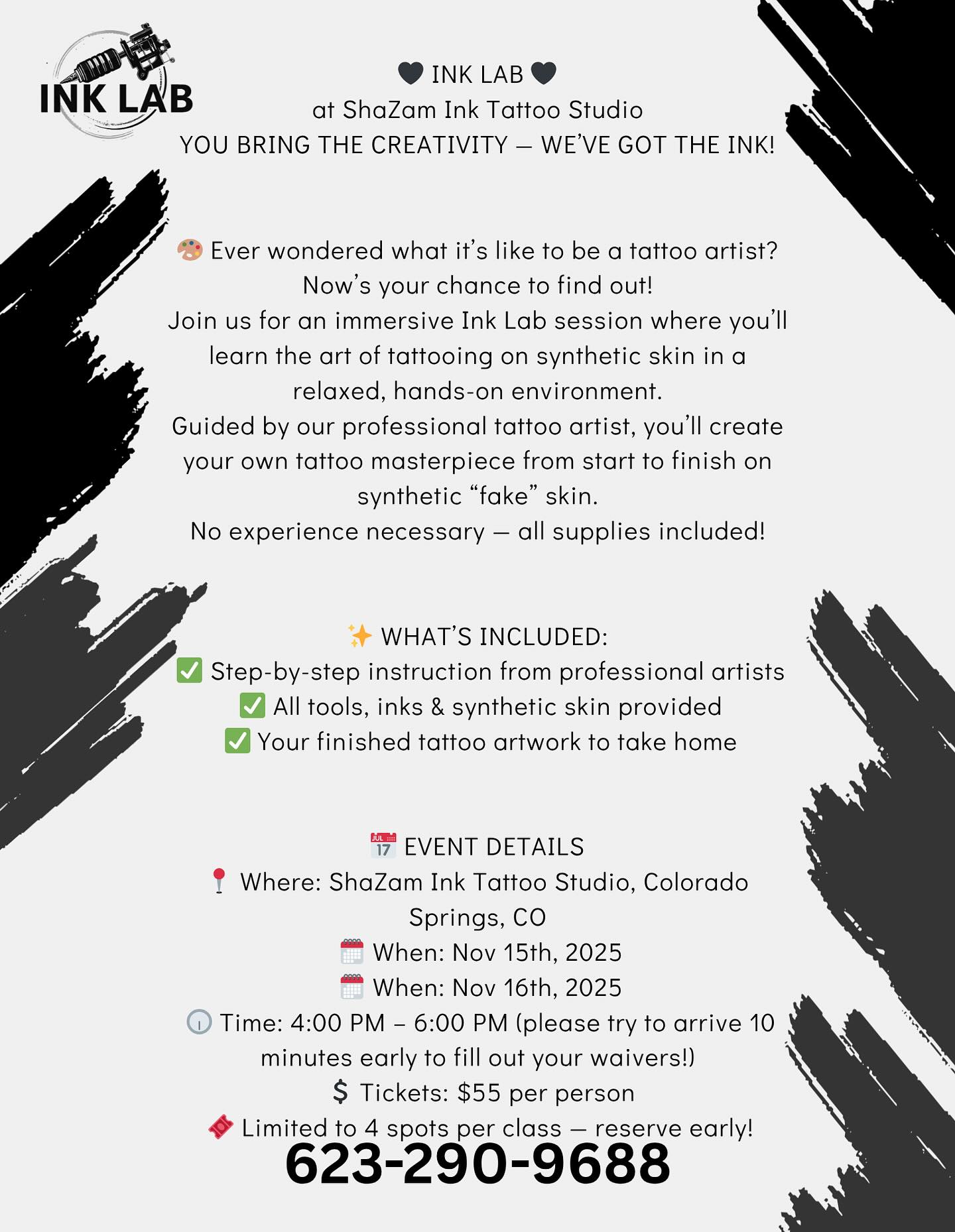 ShaZam Ink - 🎨 **Introducing INK LAB: Your First Step... | Facebook
