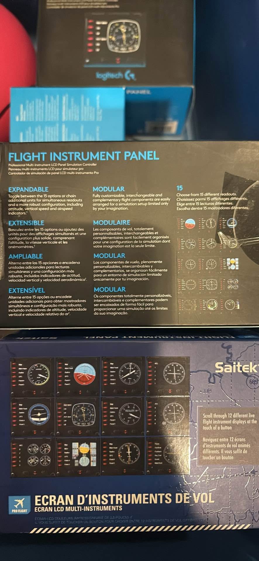 Logitech instrument panel, flight simulator - Pro Audio Equipment ...