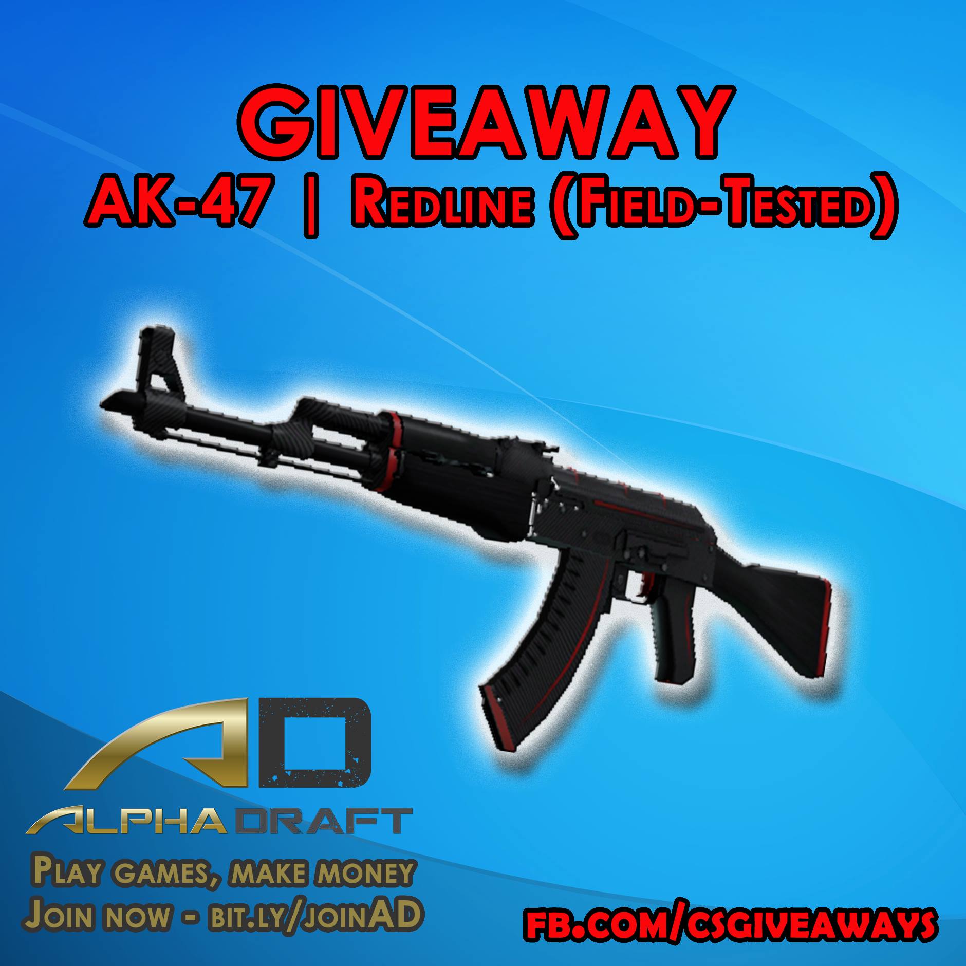 CS:GO - Mini GIVEAWAY 3x AK-47 | Redline (Field-Tested