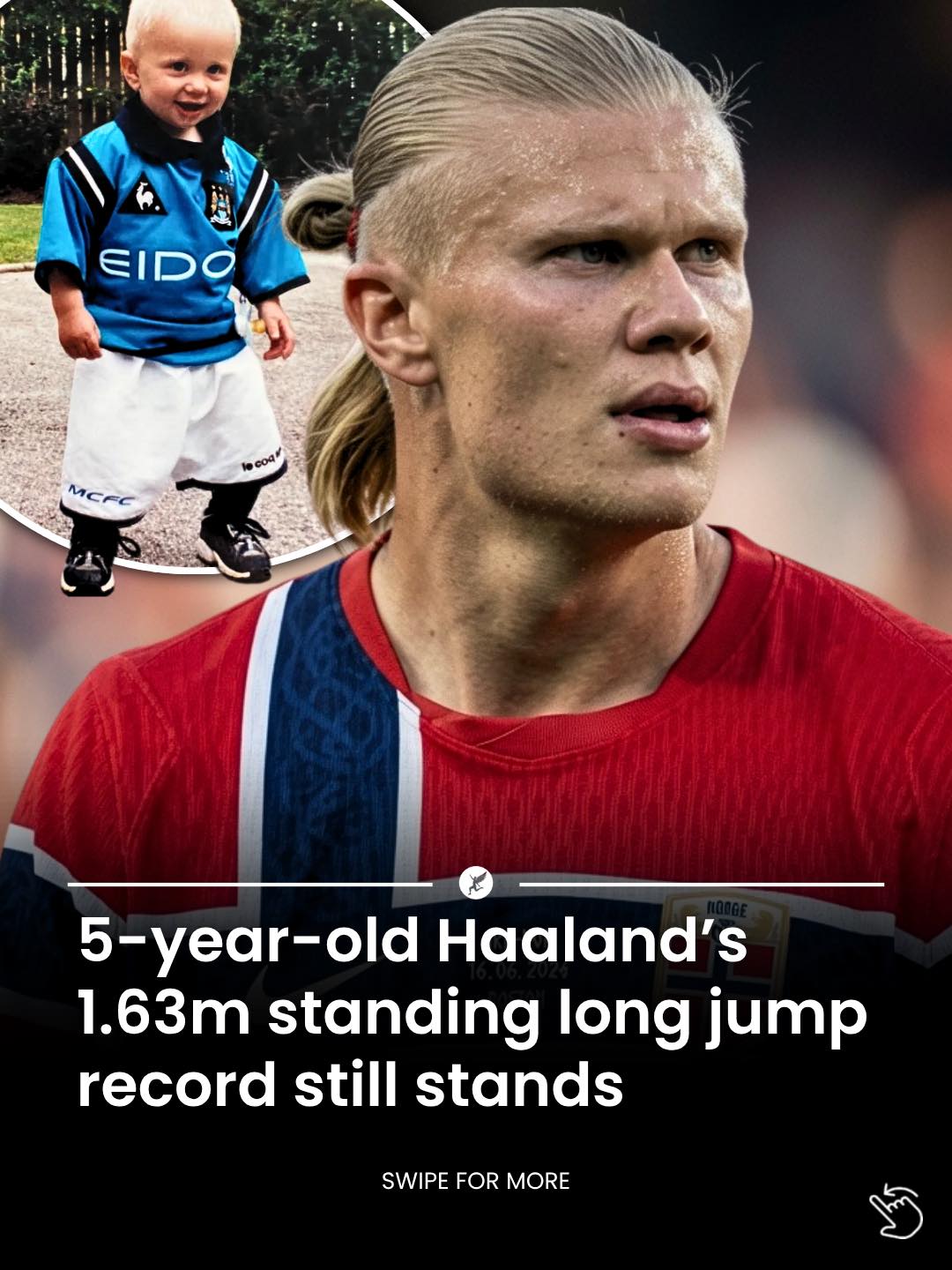 🤯 That's right - Erling Haaland holds the Age 5 World Record for