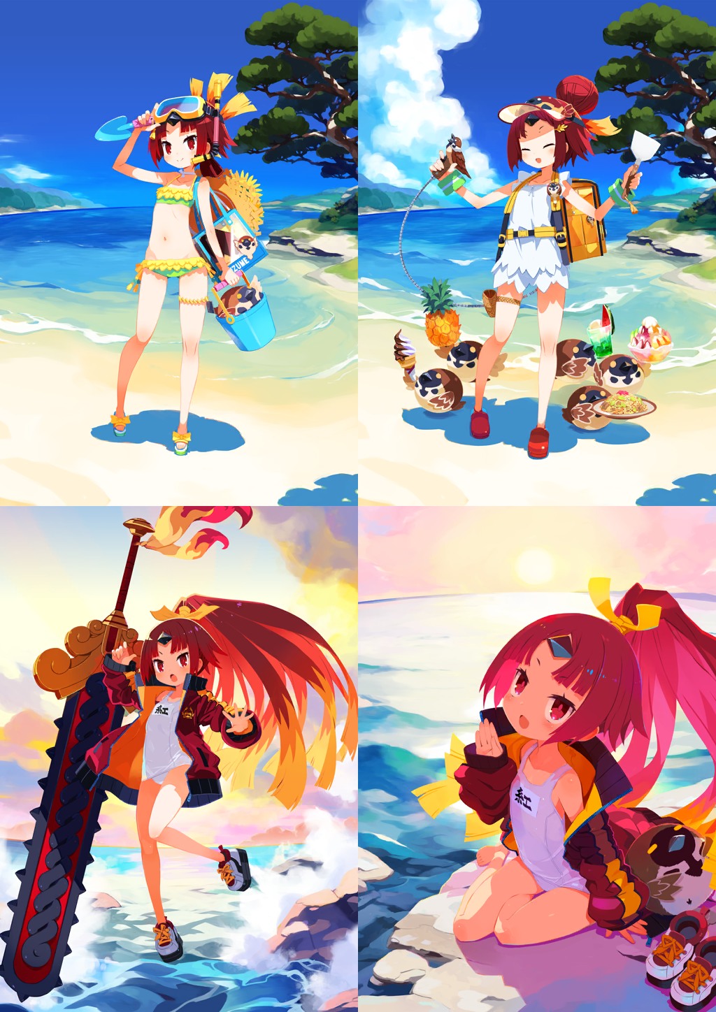 4点セット BIGアクリルポップ FGO 紅閻魔 原田たけひと展