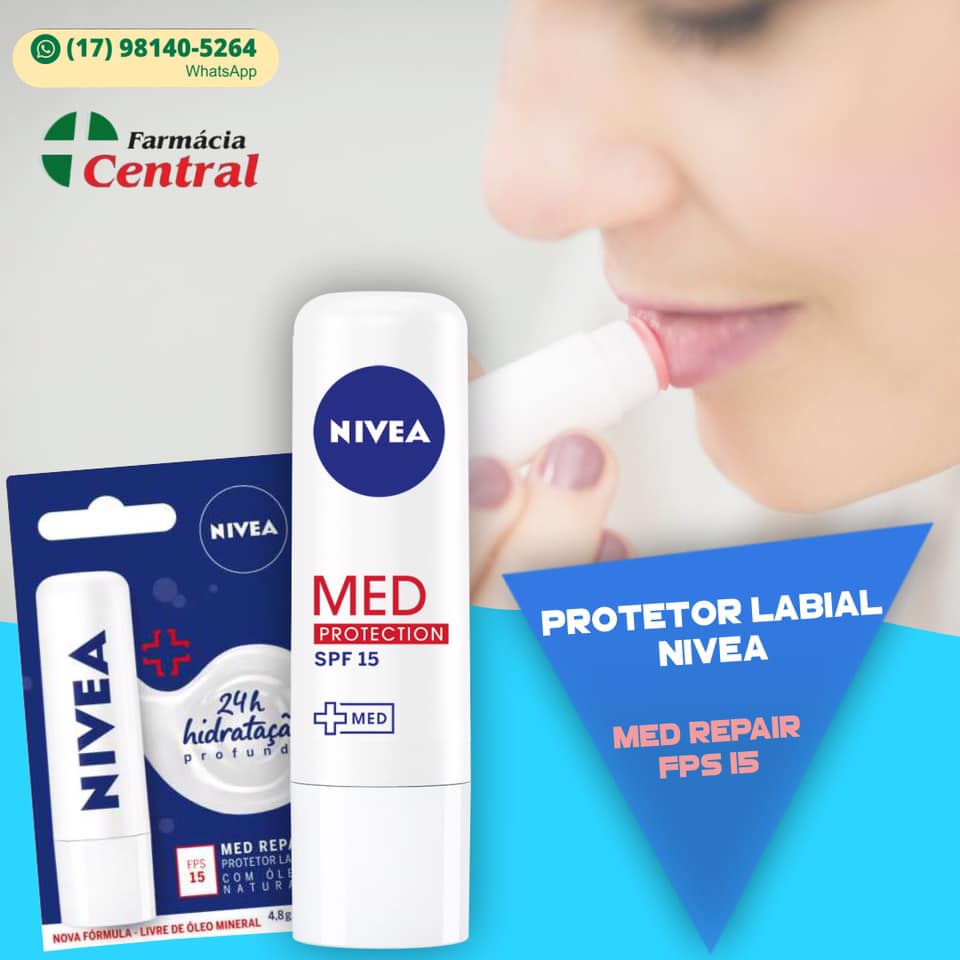 🔴 O Protetor Labial Nivea Med Repair... - Farmácia Central | Facebook