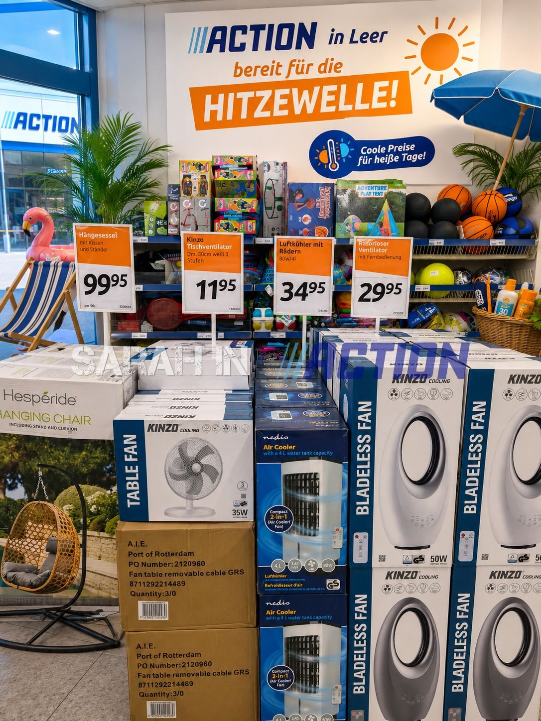 🌡️🔥 Action Leer ist bereit für die Hitzewelle! 🔥🌡️ Die Temperaturen steigen und wir haben die passende Abkühlung! 😎❄️ Ob leistungsstarke Ventilatoren, Luftkühler mit Wassertank oder praktische