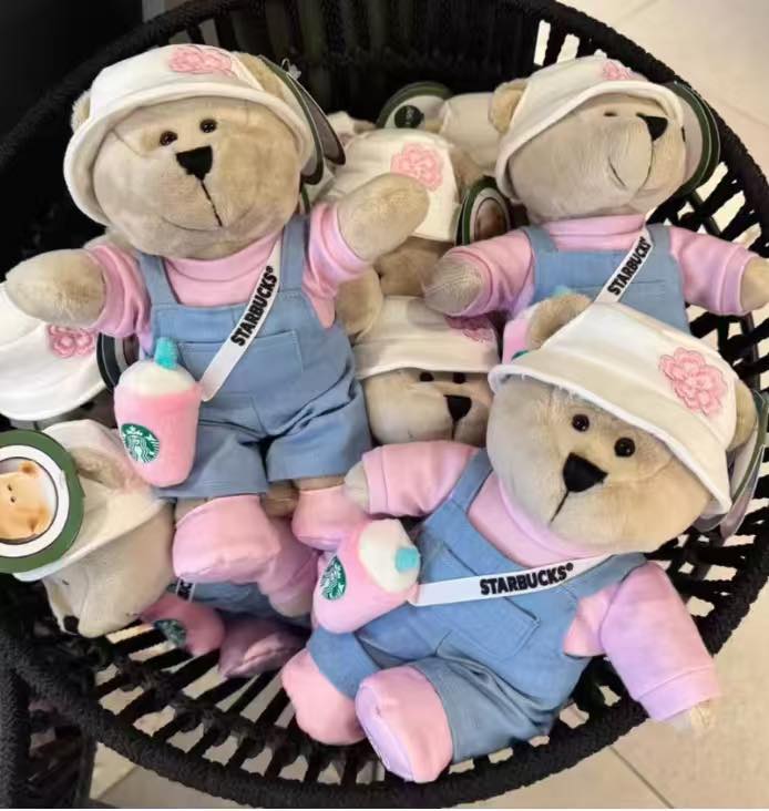 Starbucks Europe 2026 Sakura series bearista bear doll