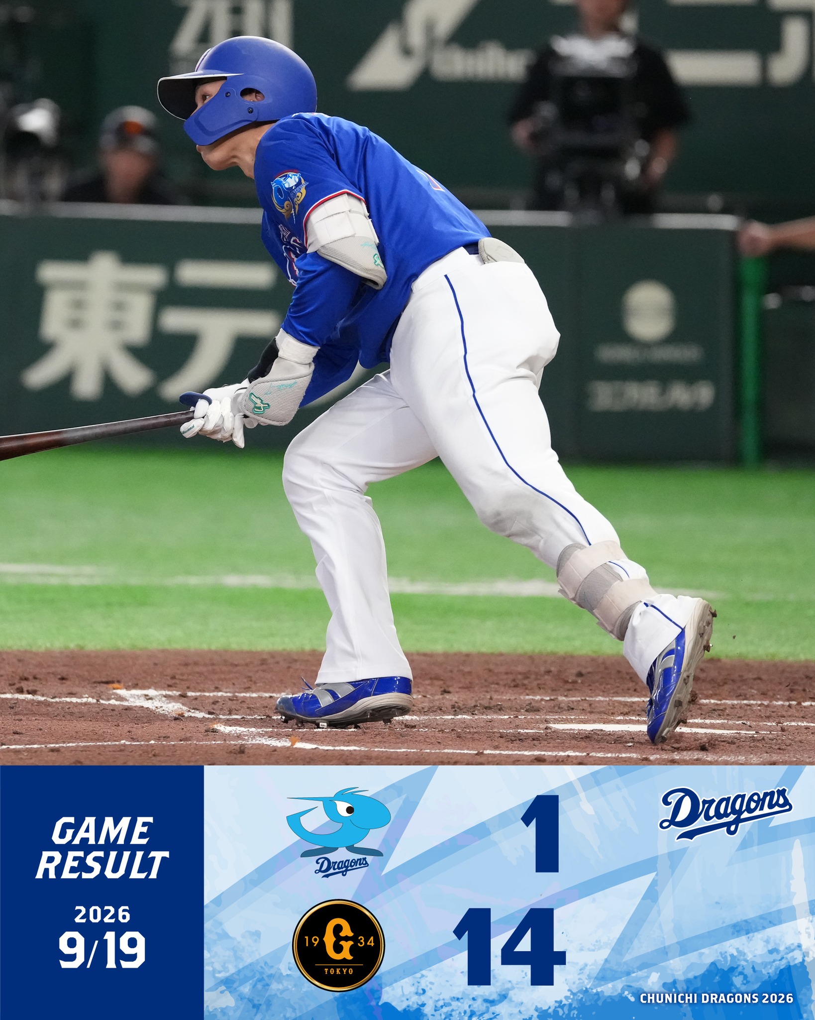 元中日ドラゴンズ監督 星野仙一氏追悼試合で特別ユニホーム着用、及び