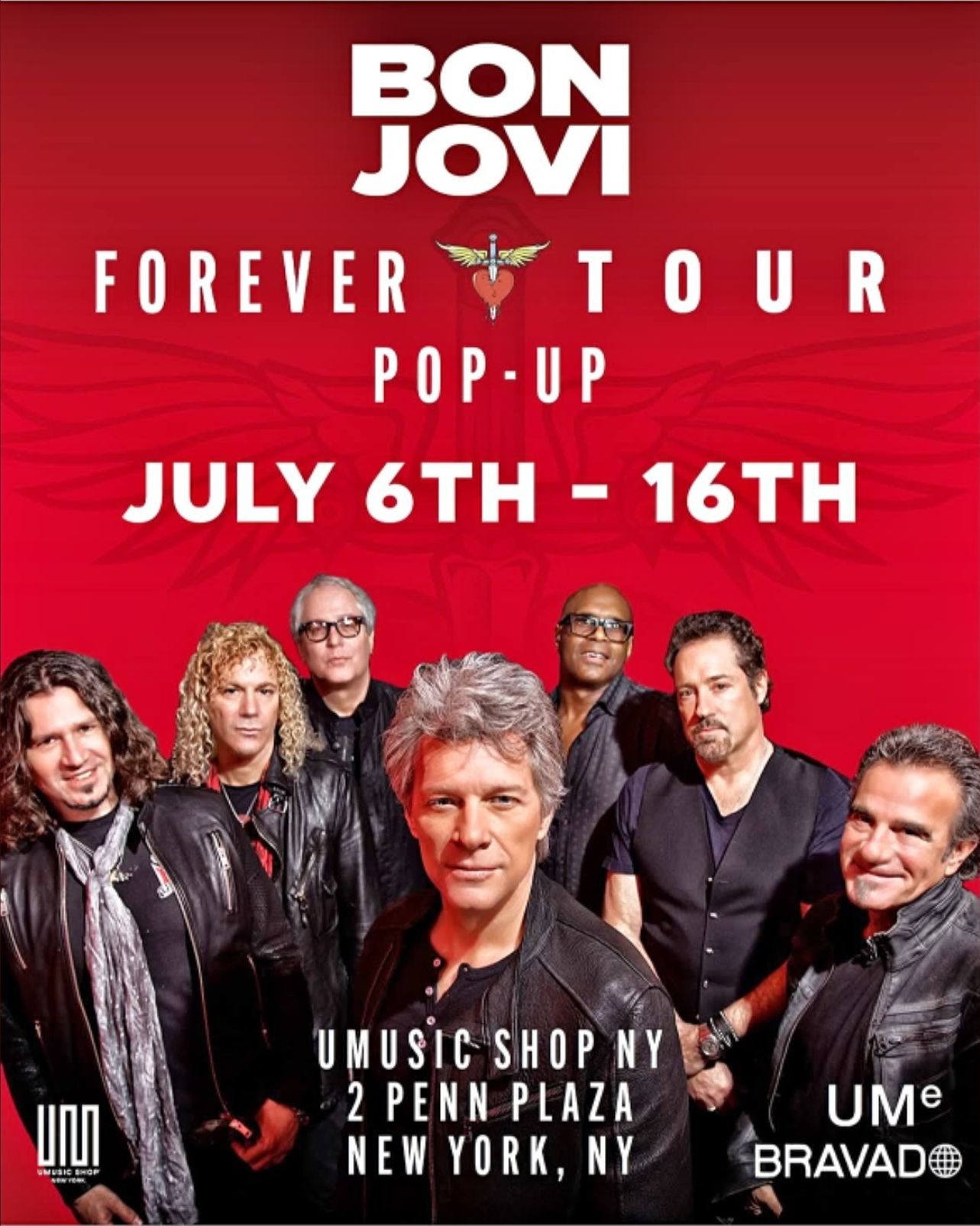 Bon Jovi pop up shop in NYC July 6 - 16th 2026 #bonjovi
