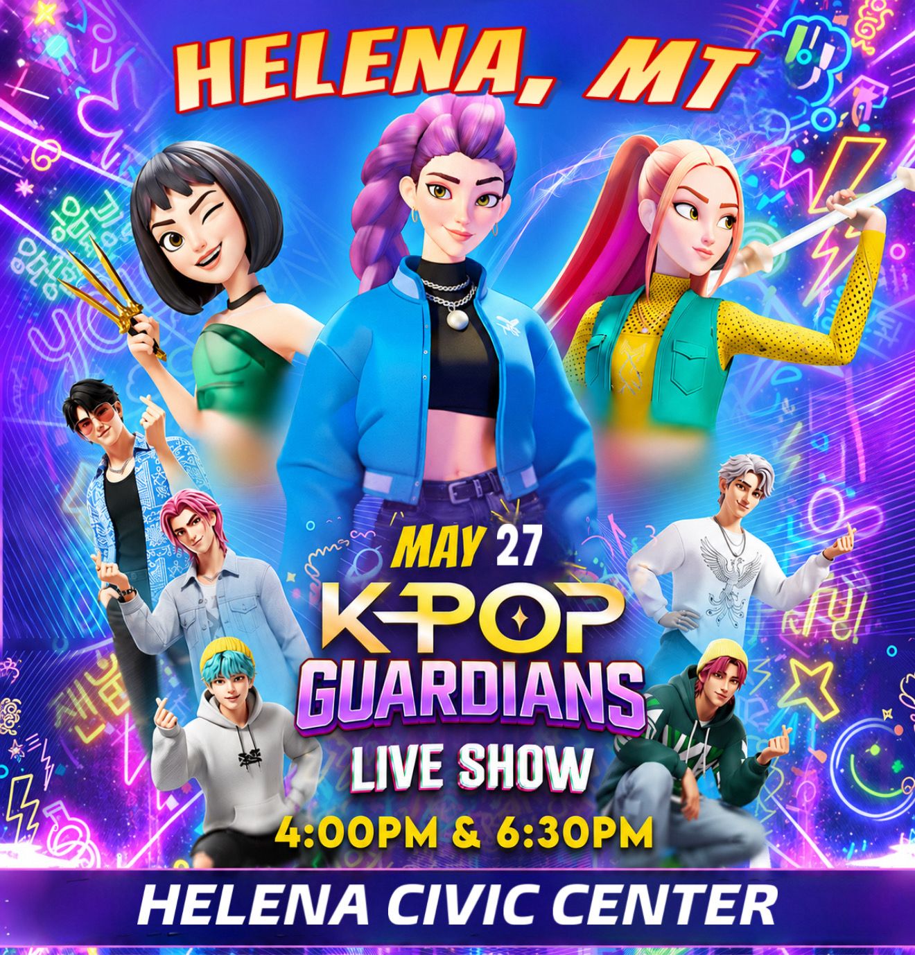 K-POP・アジア Hl KPOP Guardians live show in Helena, MT on May 27
